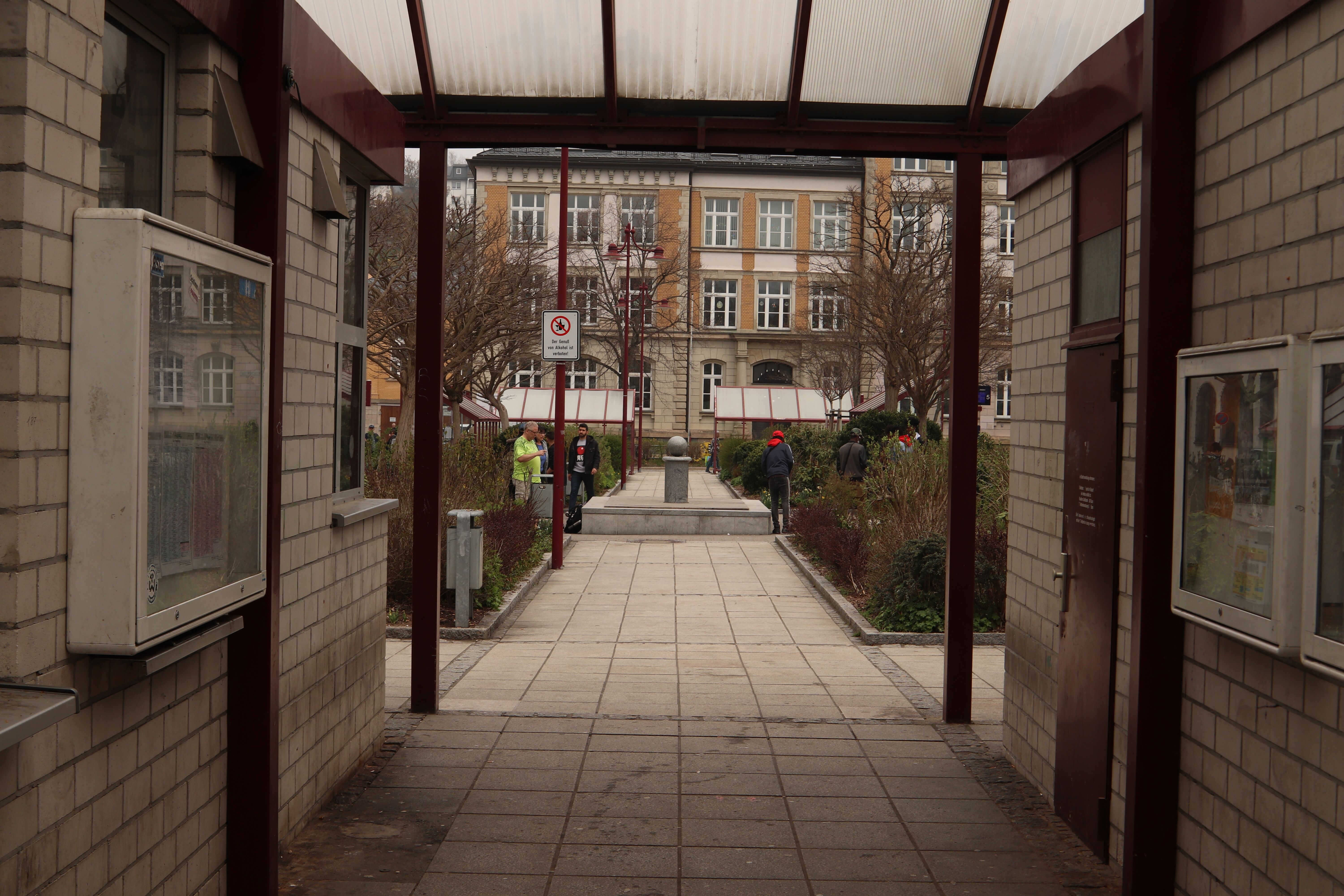 Postplatz in Aue im Erzgebirge