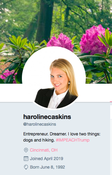 Screenshot, twitter.com/harolinecaskins