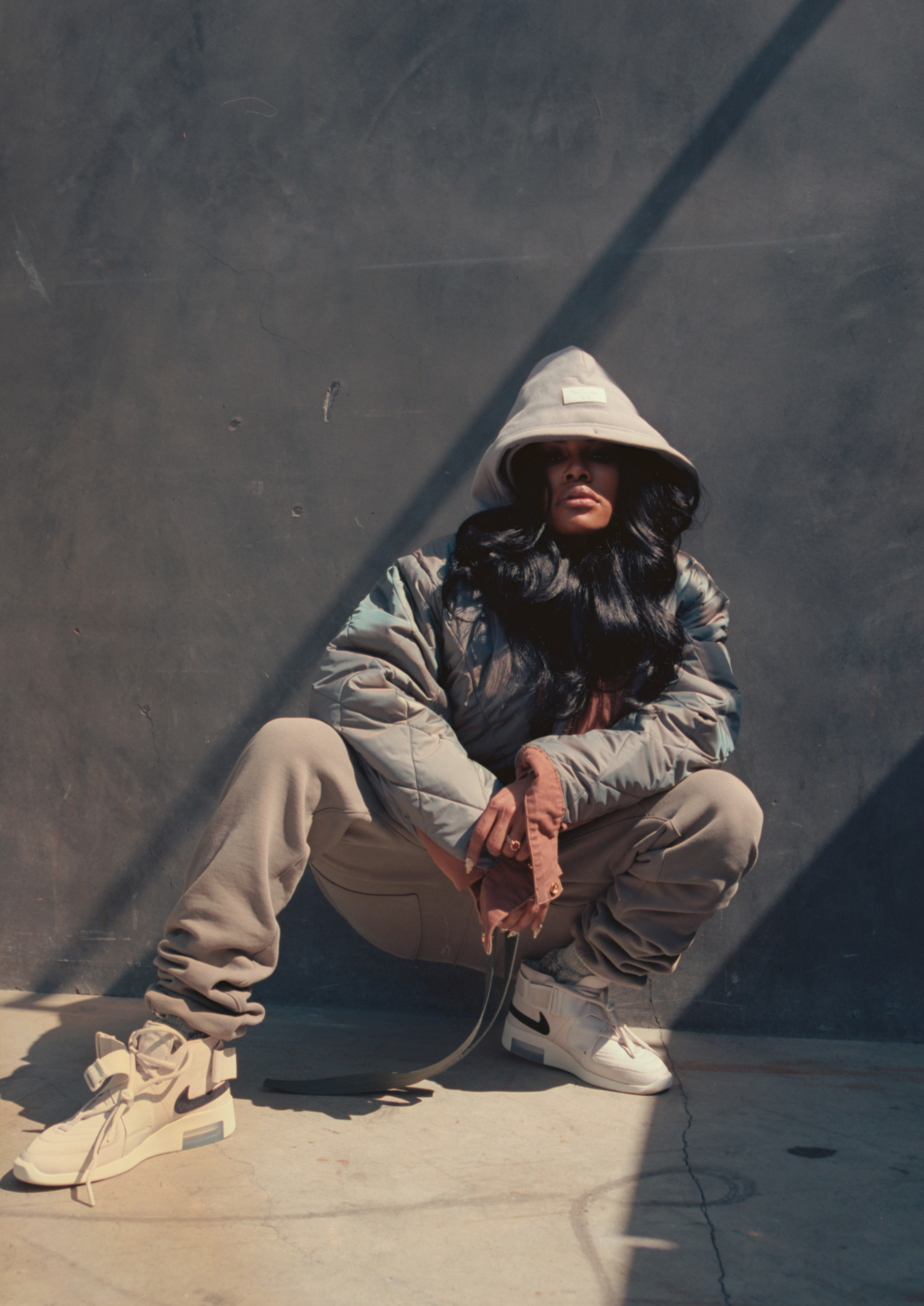 Teyana Taylor models Jerry Lorenzo's 