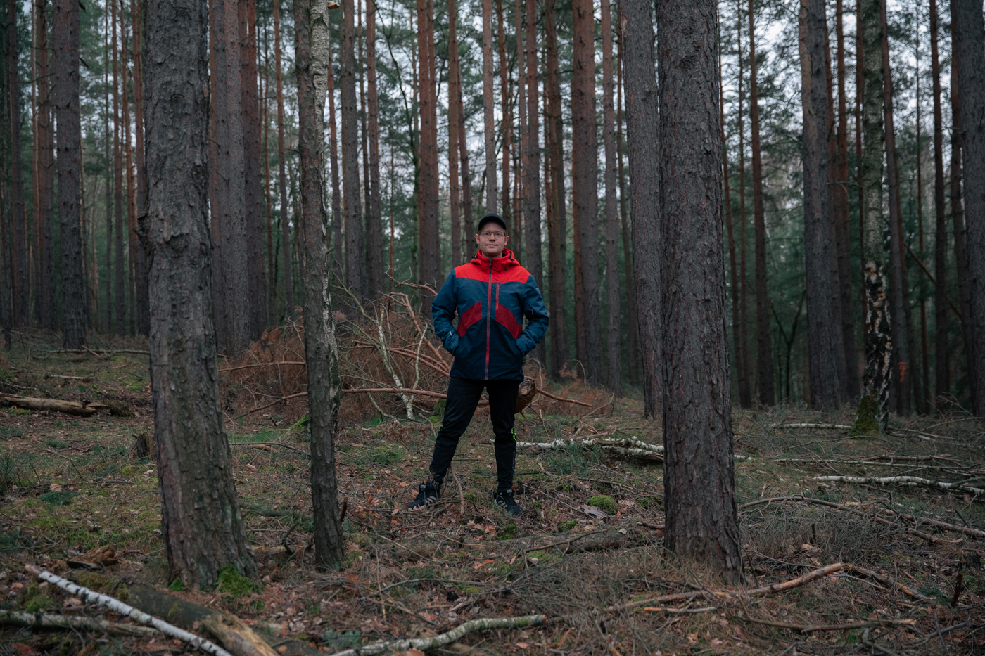 David im Wald außerhalb von Rudolstadt