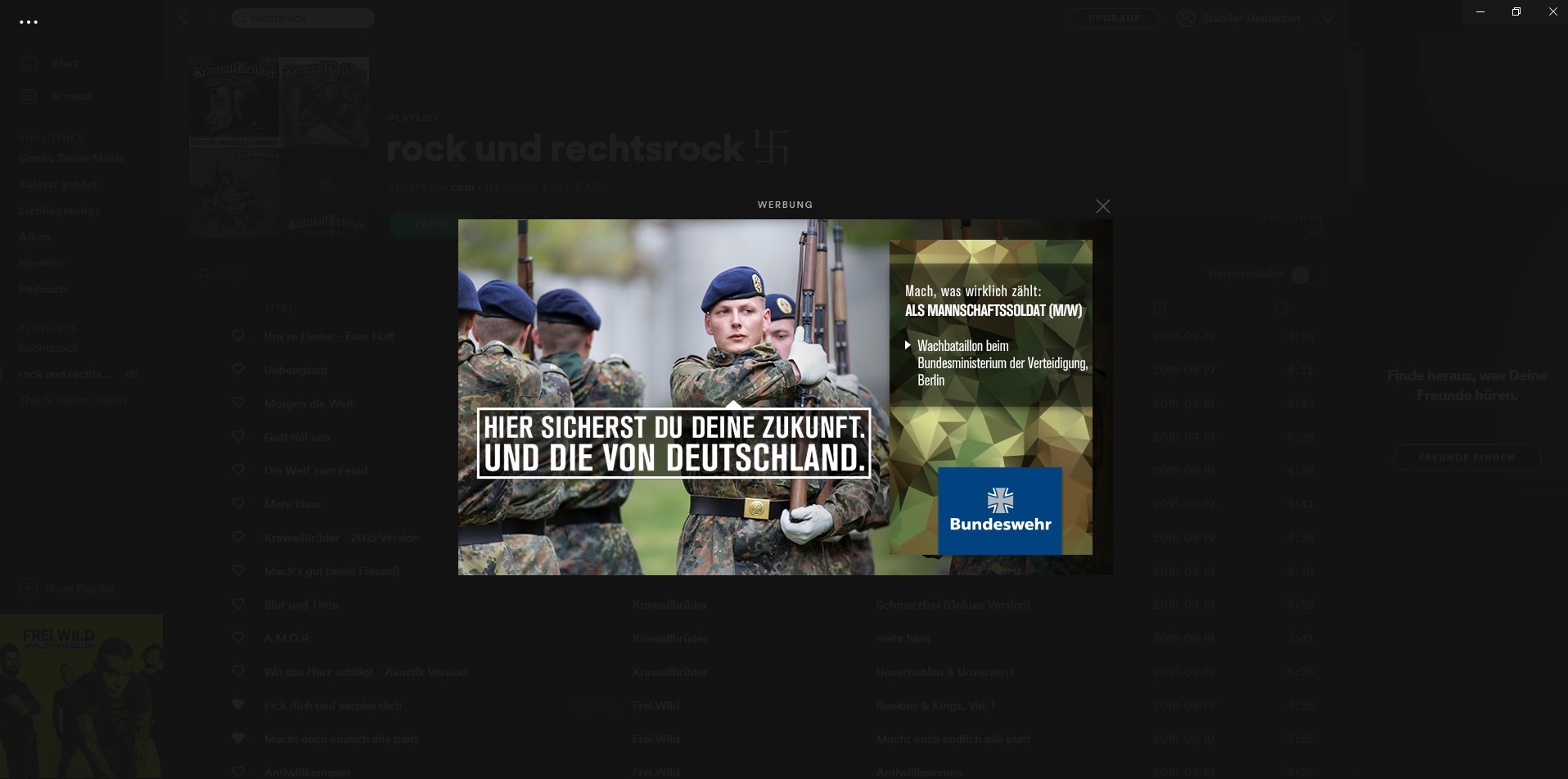 Bundeswehr Werbung
