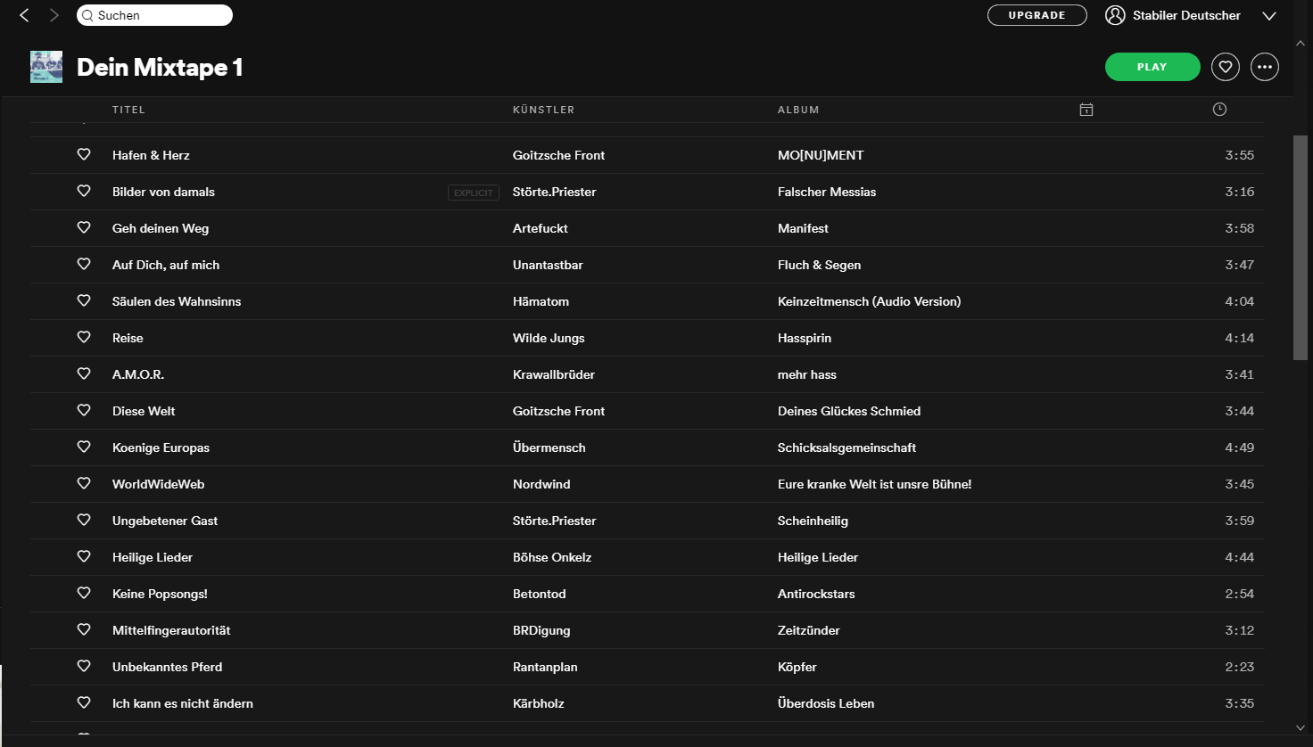 Mein Mixtape 1