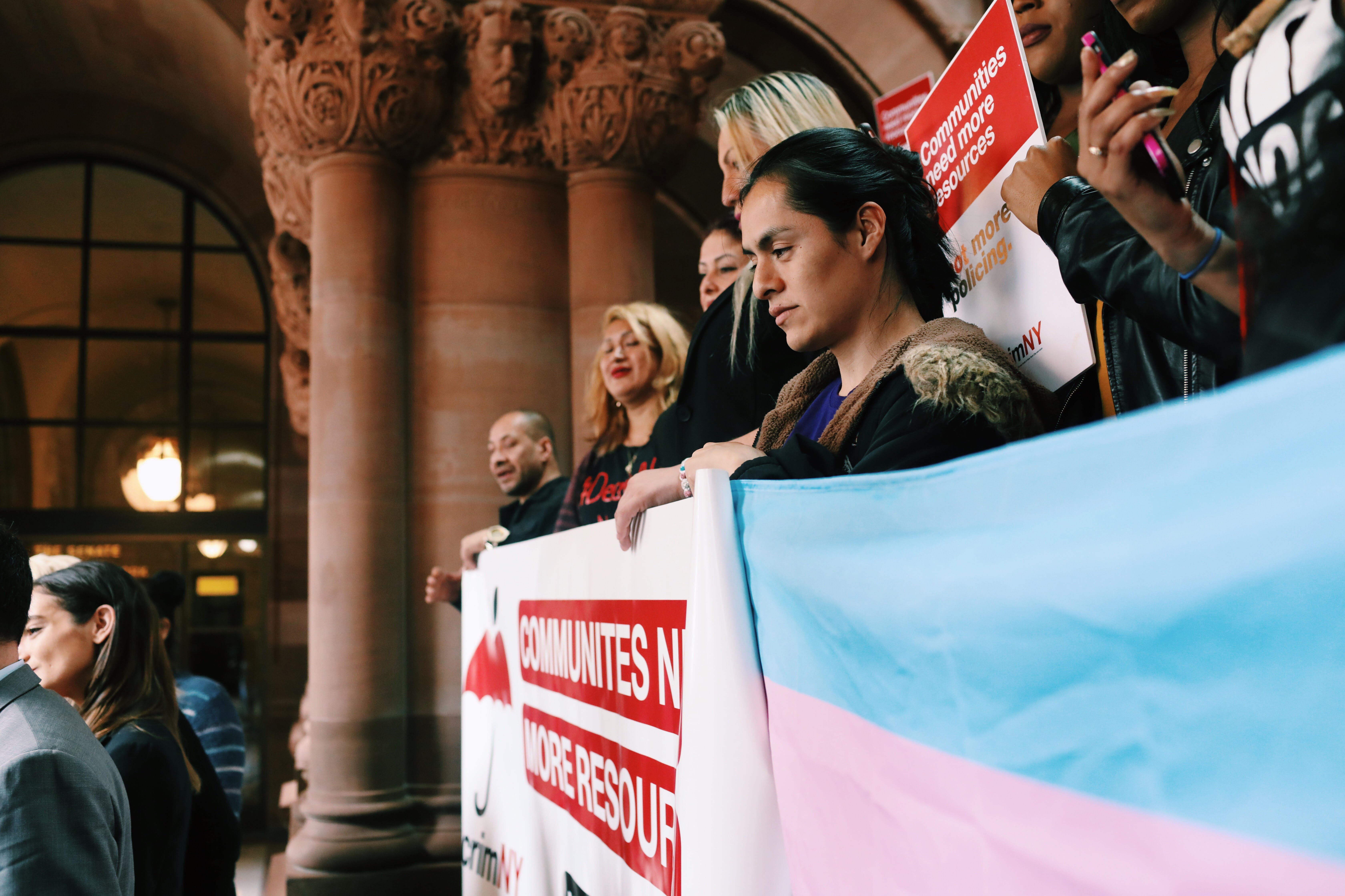 Current and former sex workers, trafficking survivors, and advocates gathered in Albany on Tuesday to support decriminalizing sex work.