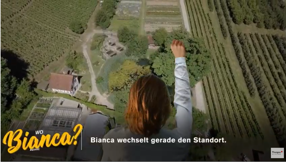 Bianca wechselt den Standort fliegt über den Thurgau