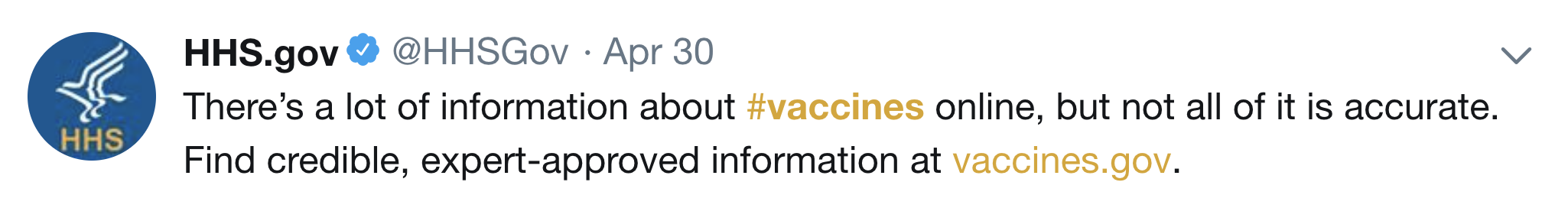 Twitter vaccine pinned tweet