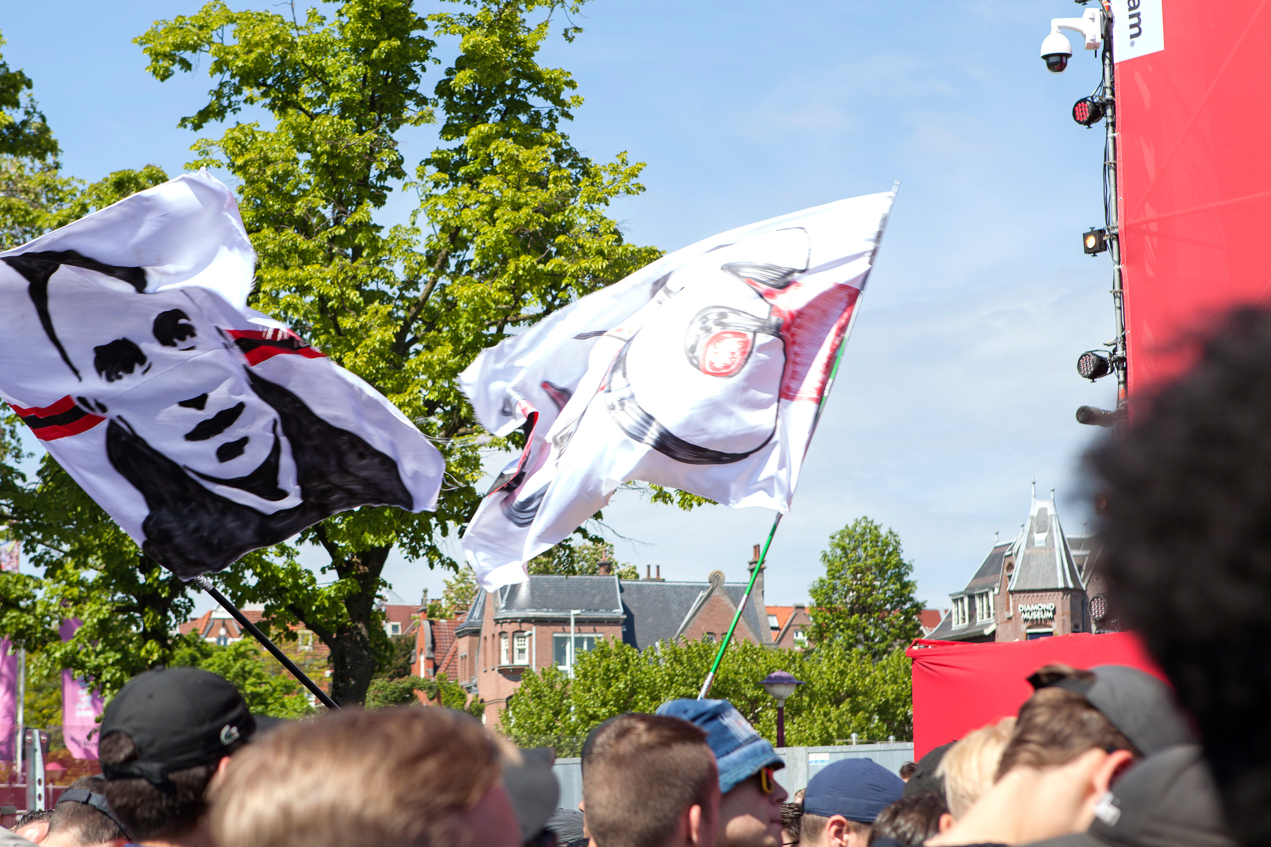 Abdelhak Nouri werd volop geëerd op het museumplein