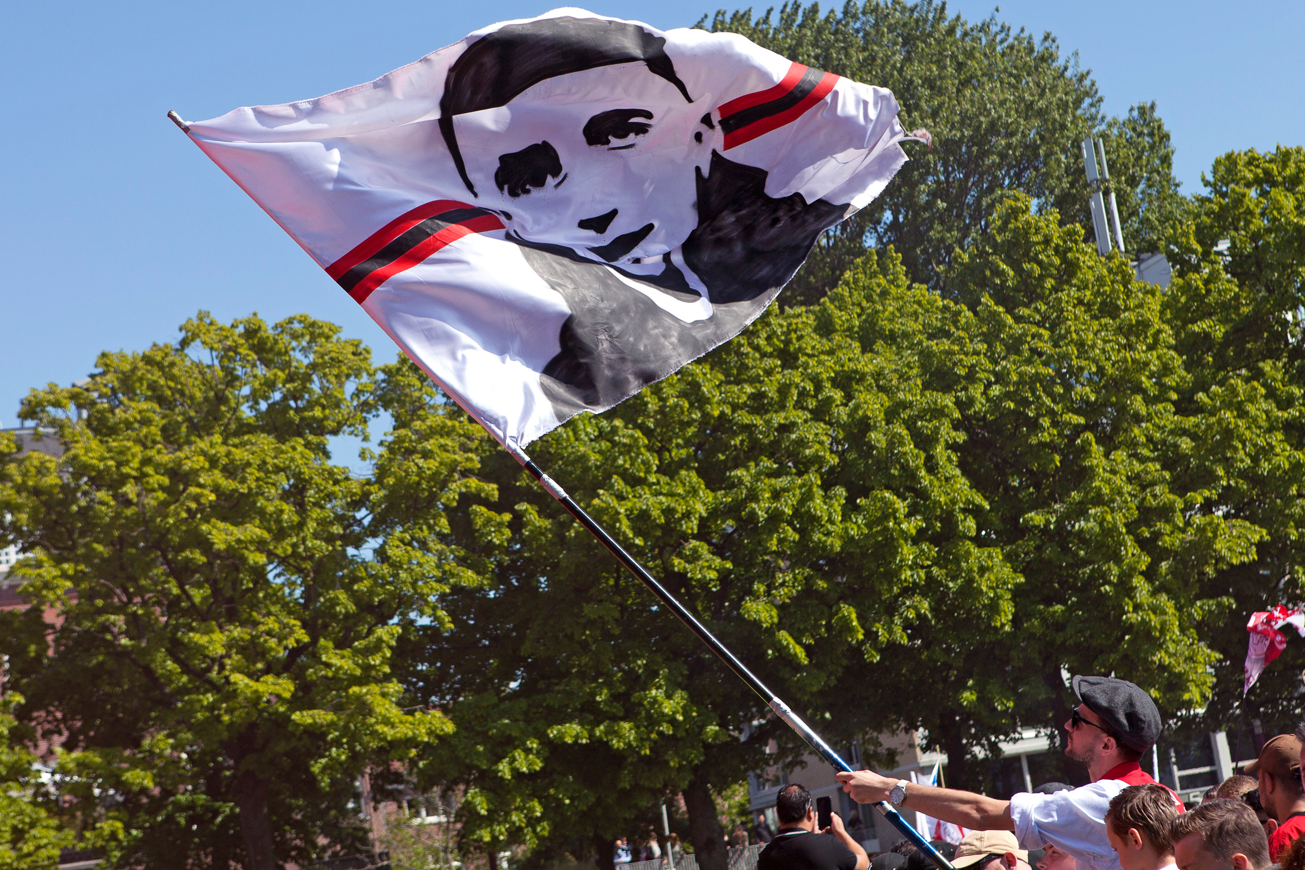 Abdelhak Nouri werd volop geëerd op het museumplein