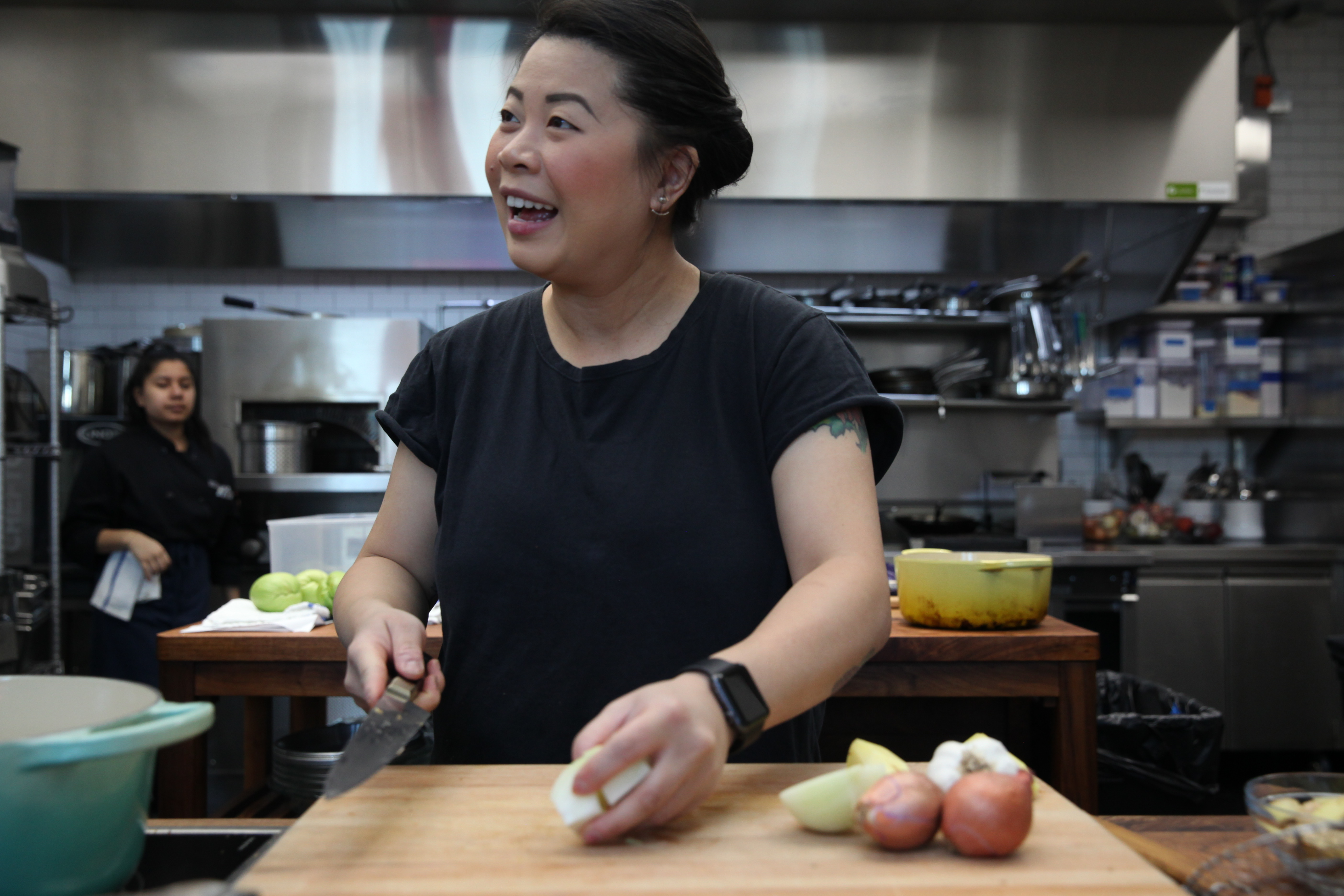 chef mei lin of the restaurant nightshade in los angeles in the munchies test kitchen