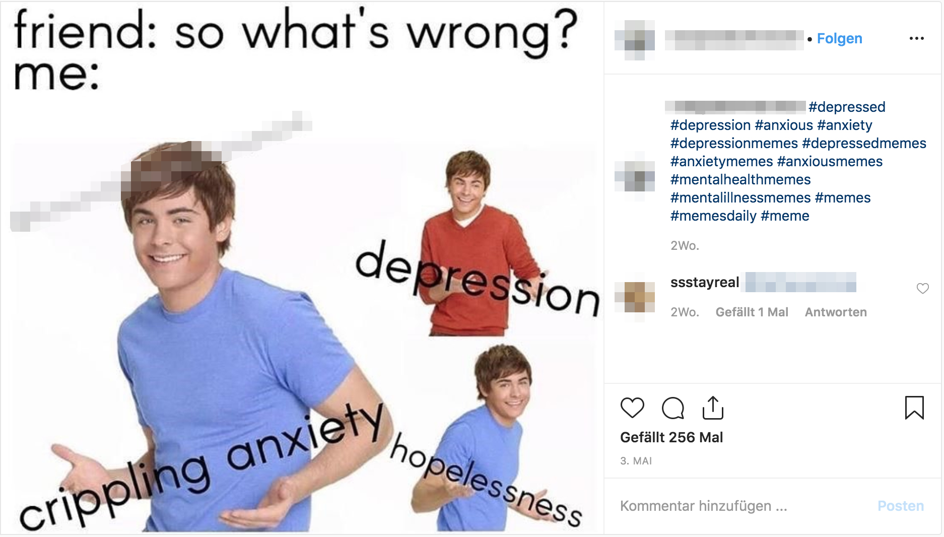 Instagram Depression Memes