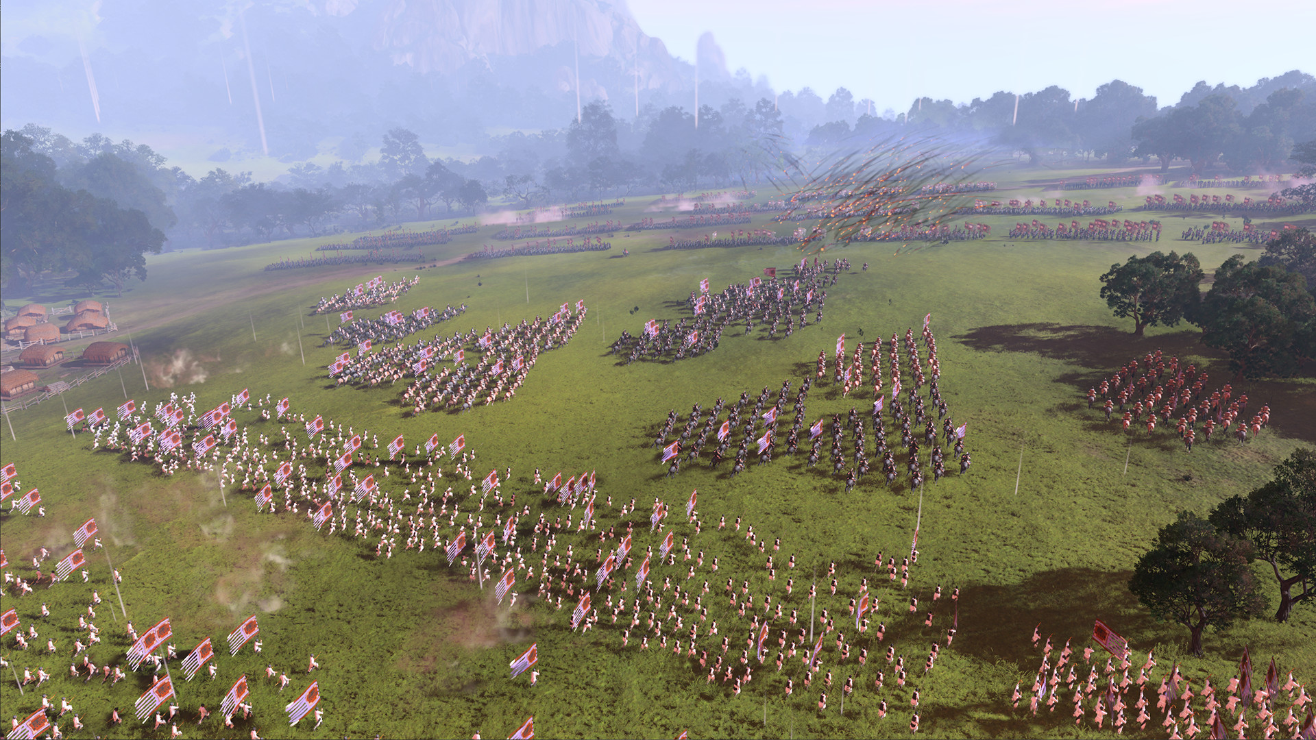 Armies surging on the battlefield in Total War Three Kingdoms