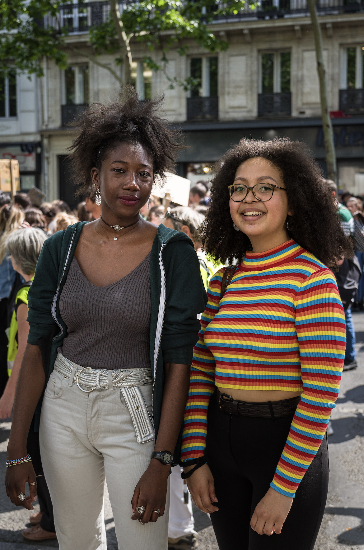 Aminata, à gauche, et Salomée, à droite
