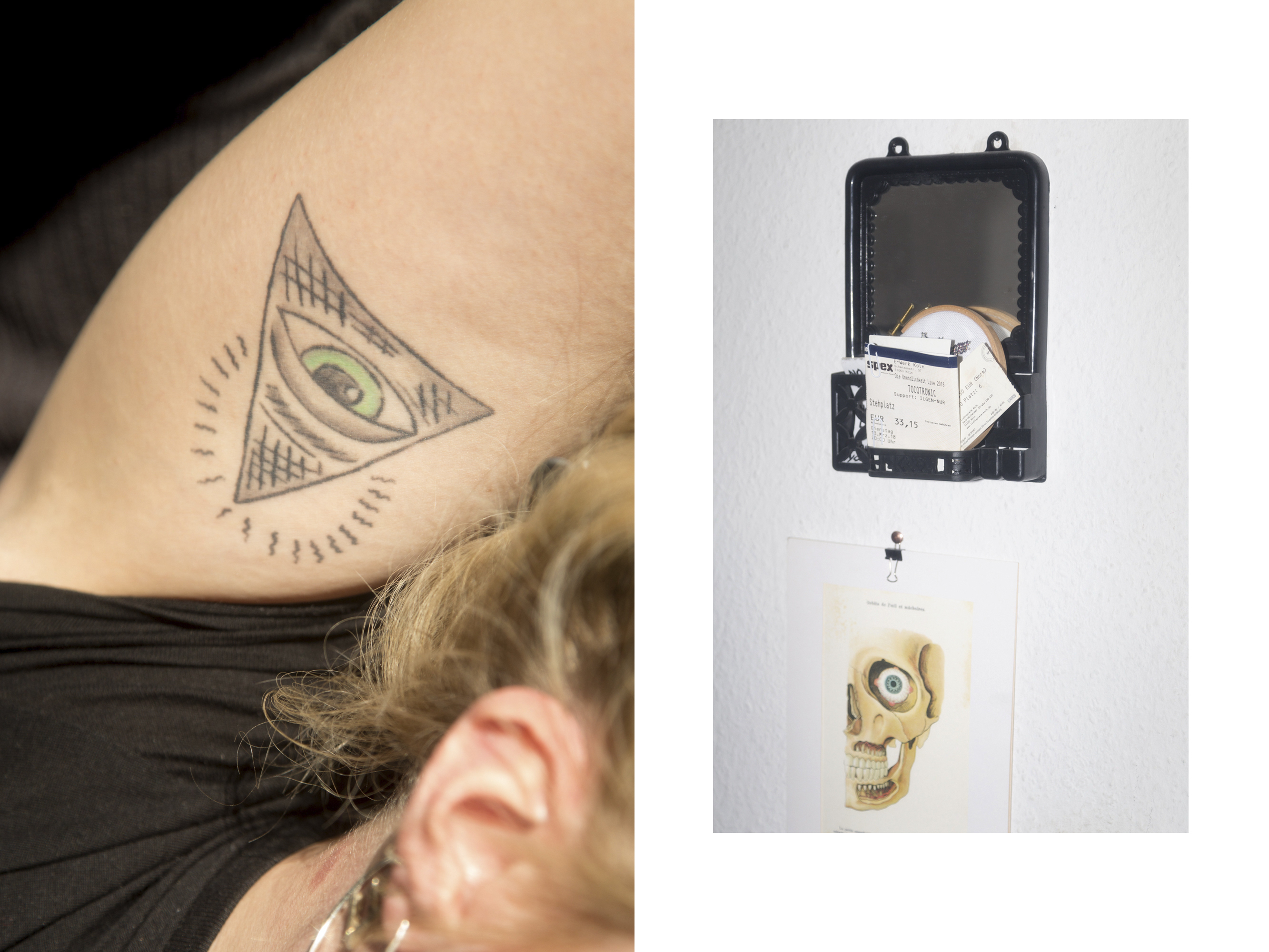 Elisas Tattoo und ein Konzert-Ticket