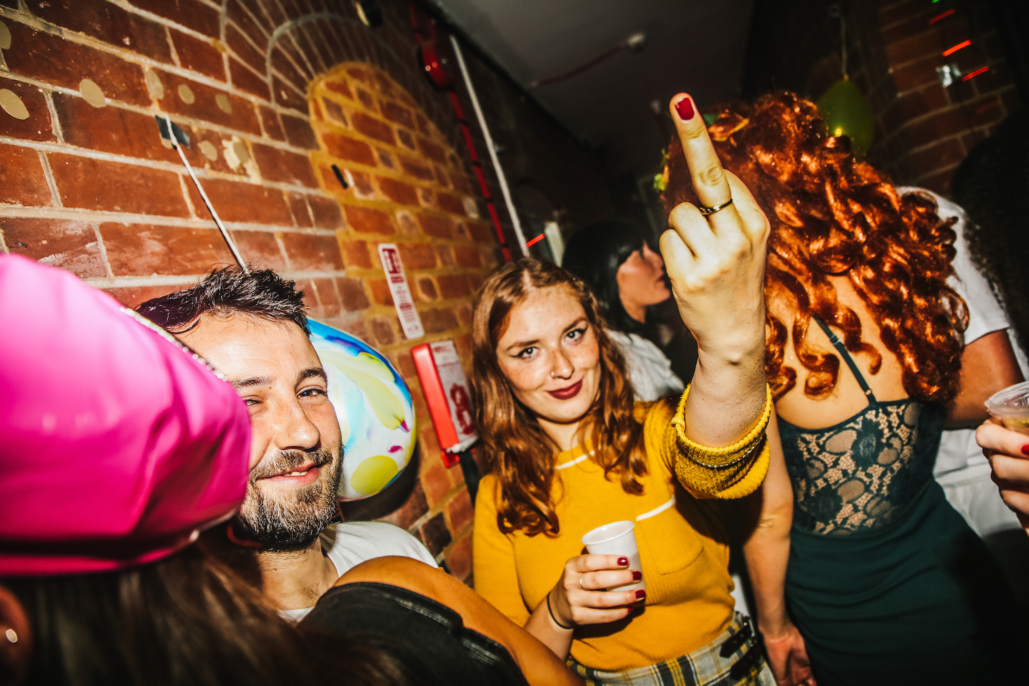 girl middle finger