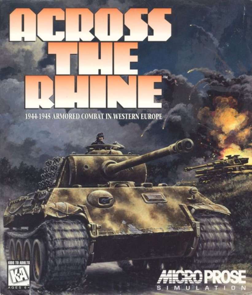 Cover of Across the Rhine, an old wargame