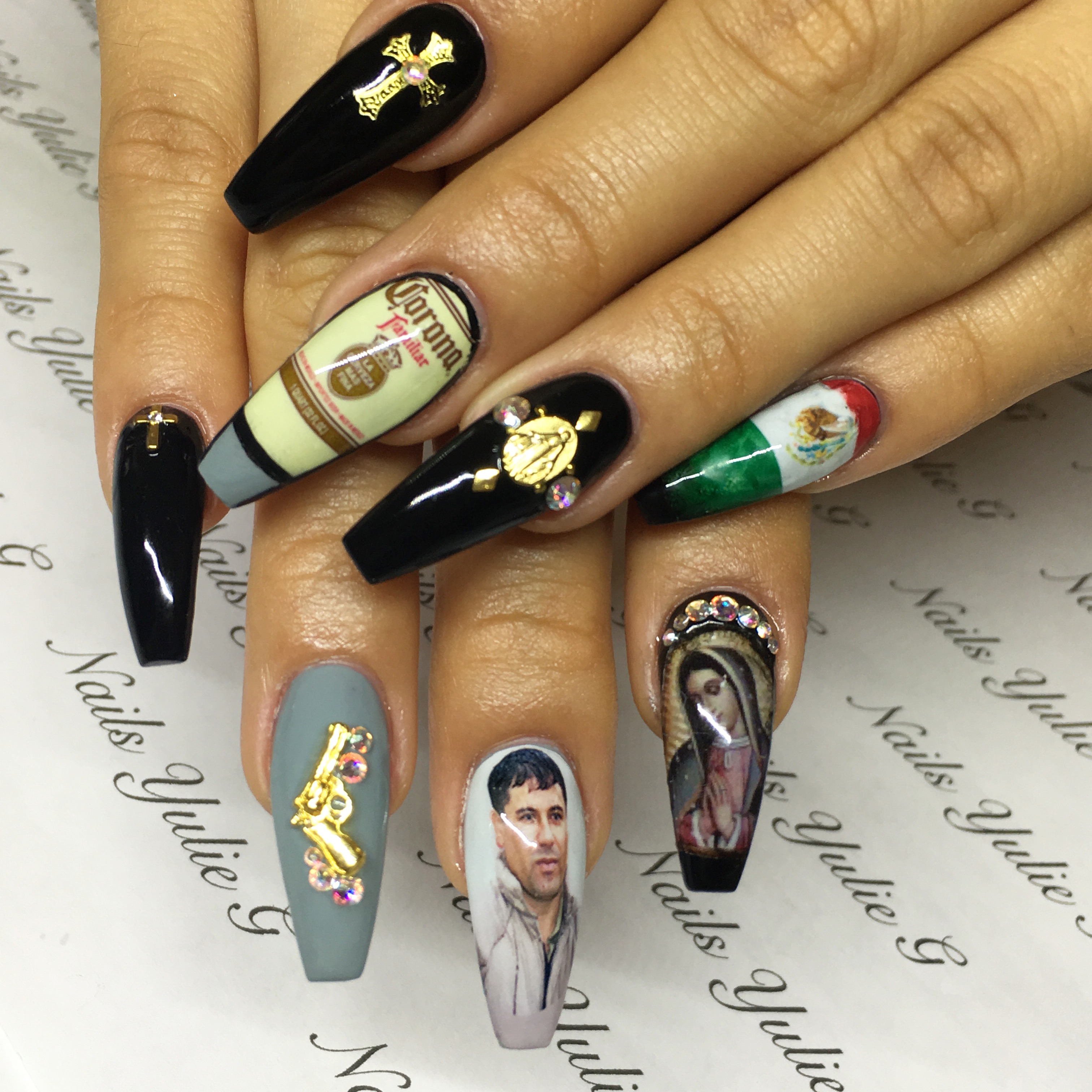 Acrylic Mexican Nail Designs - Design Talk