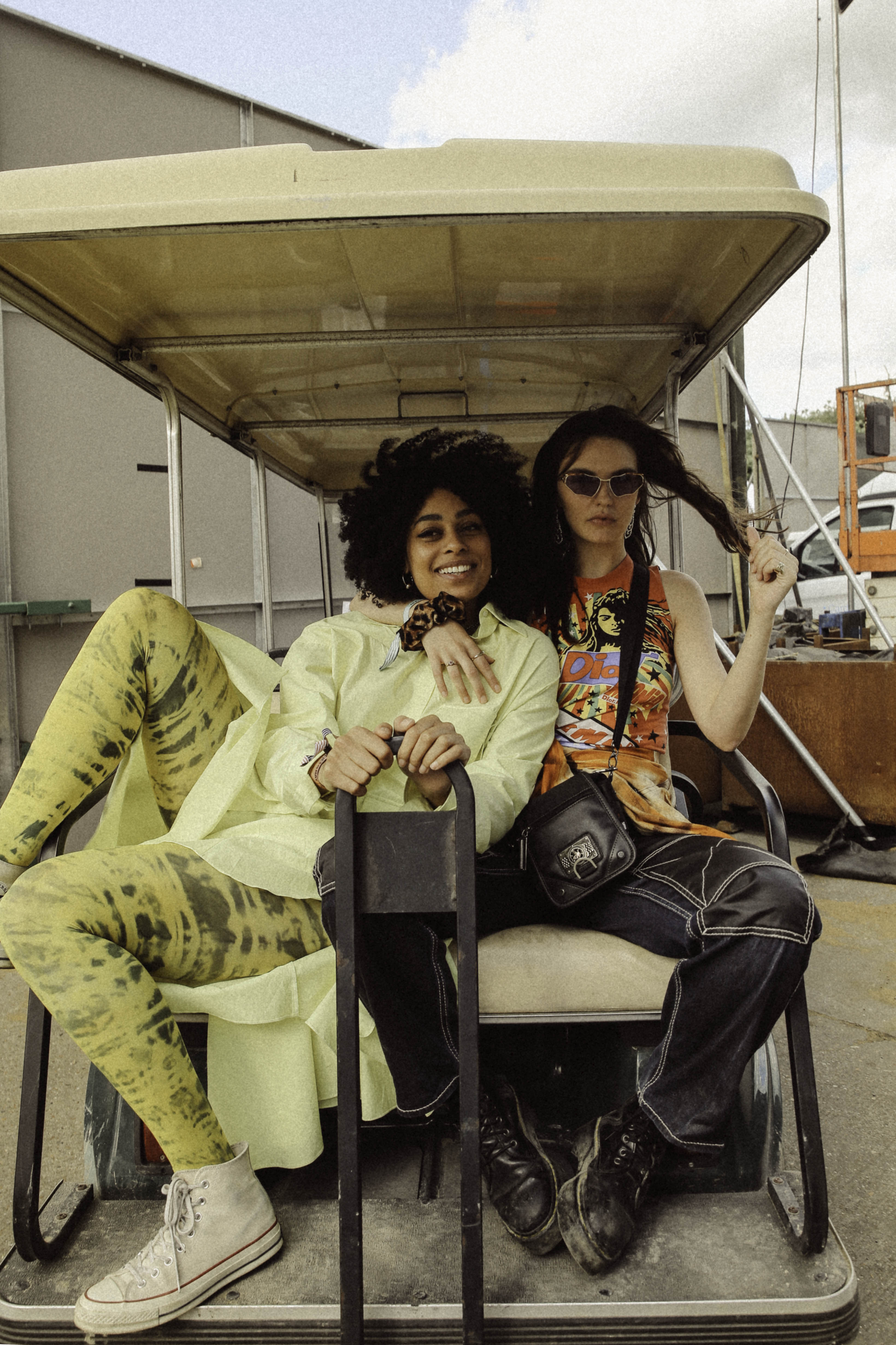 Celeste and Holly Milman backstage at Field Day 2019 for i-D