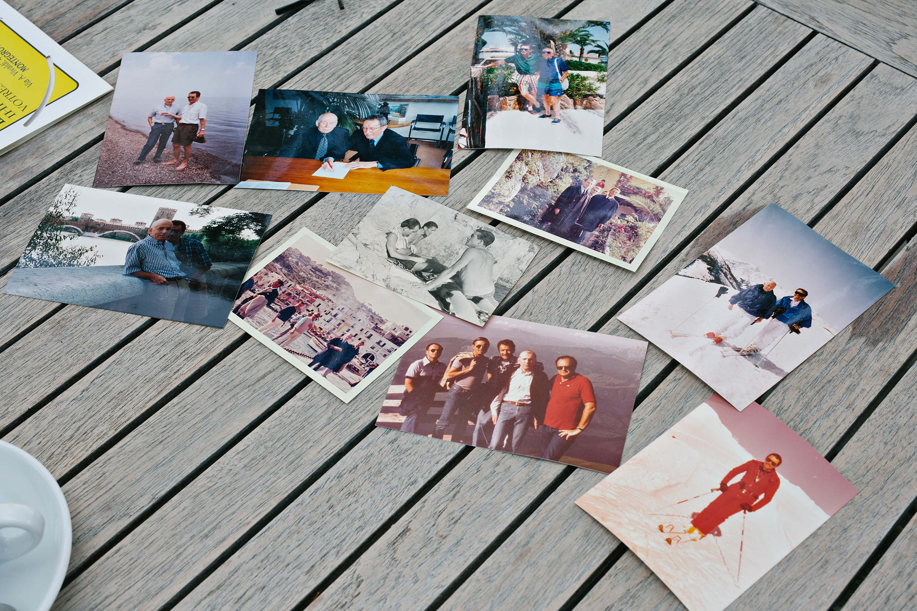 Roberts Fotoerinnerungen an seinen verstorbenen Mann Walter