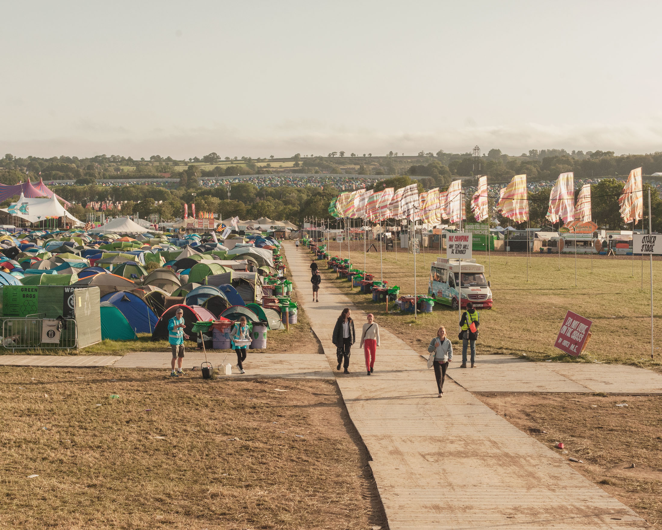 Glastonbury 2019 6am in the morning