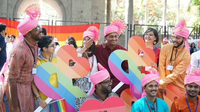 Pride march small town pune