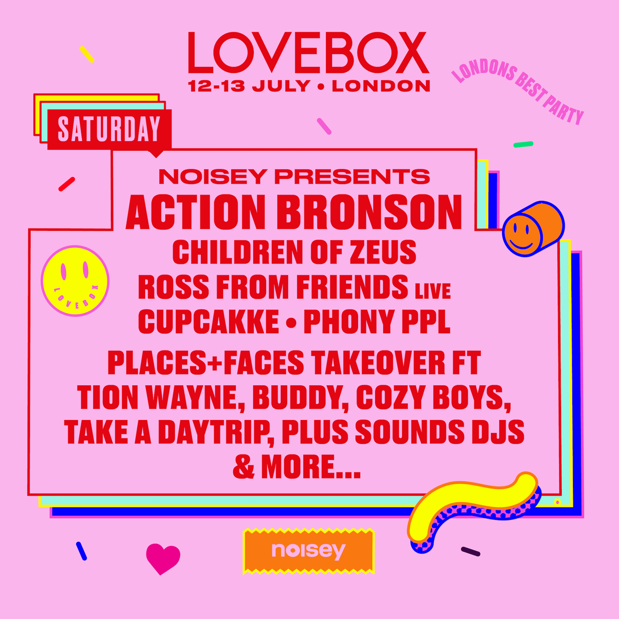 Noisey stage Lovebox 2019 Saturday Action Bronson