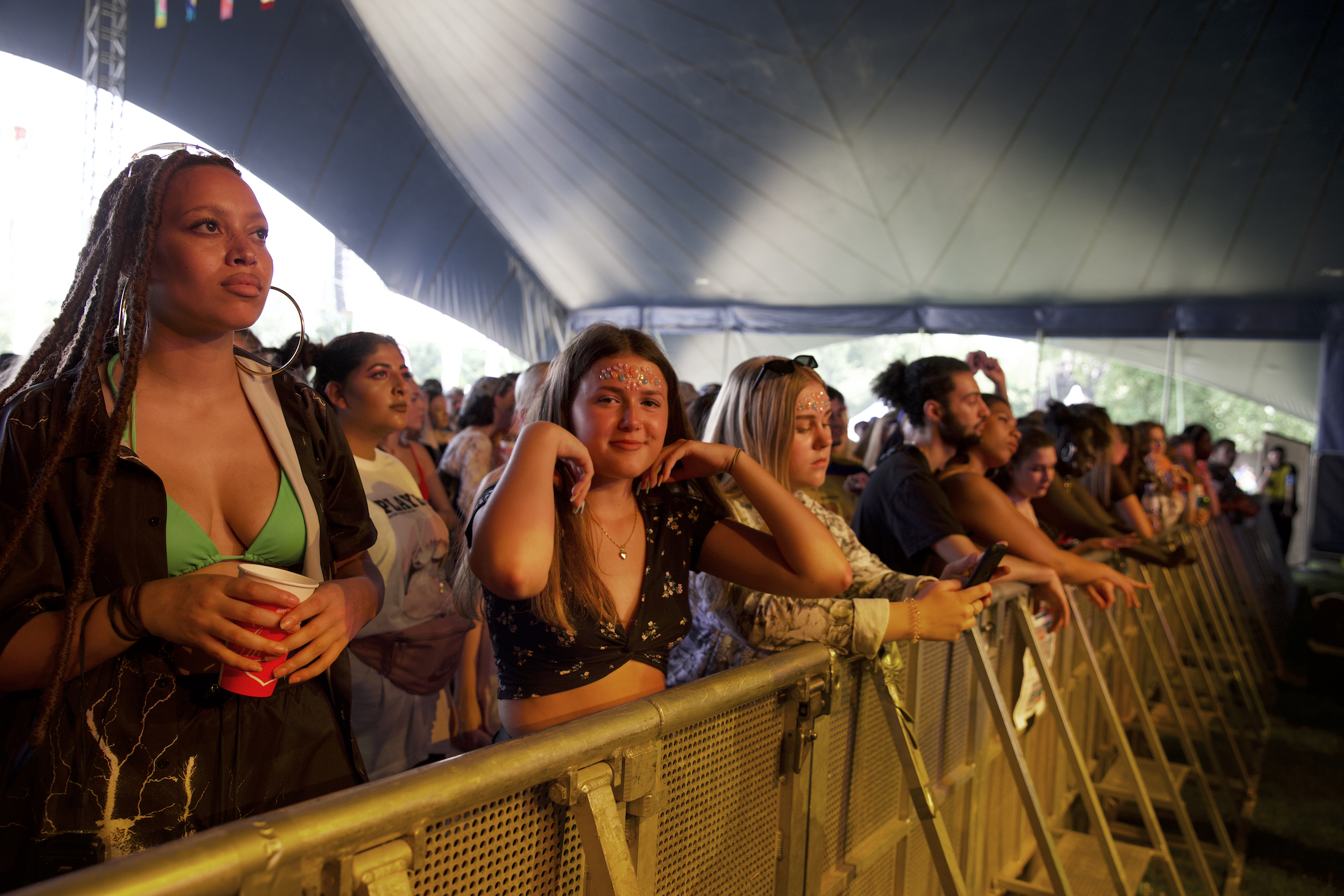 Crowd at Noisey Stage at Lovebox festival 2019