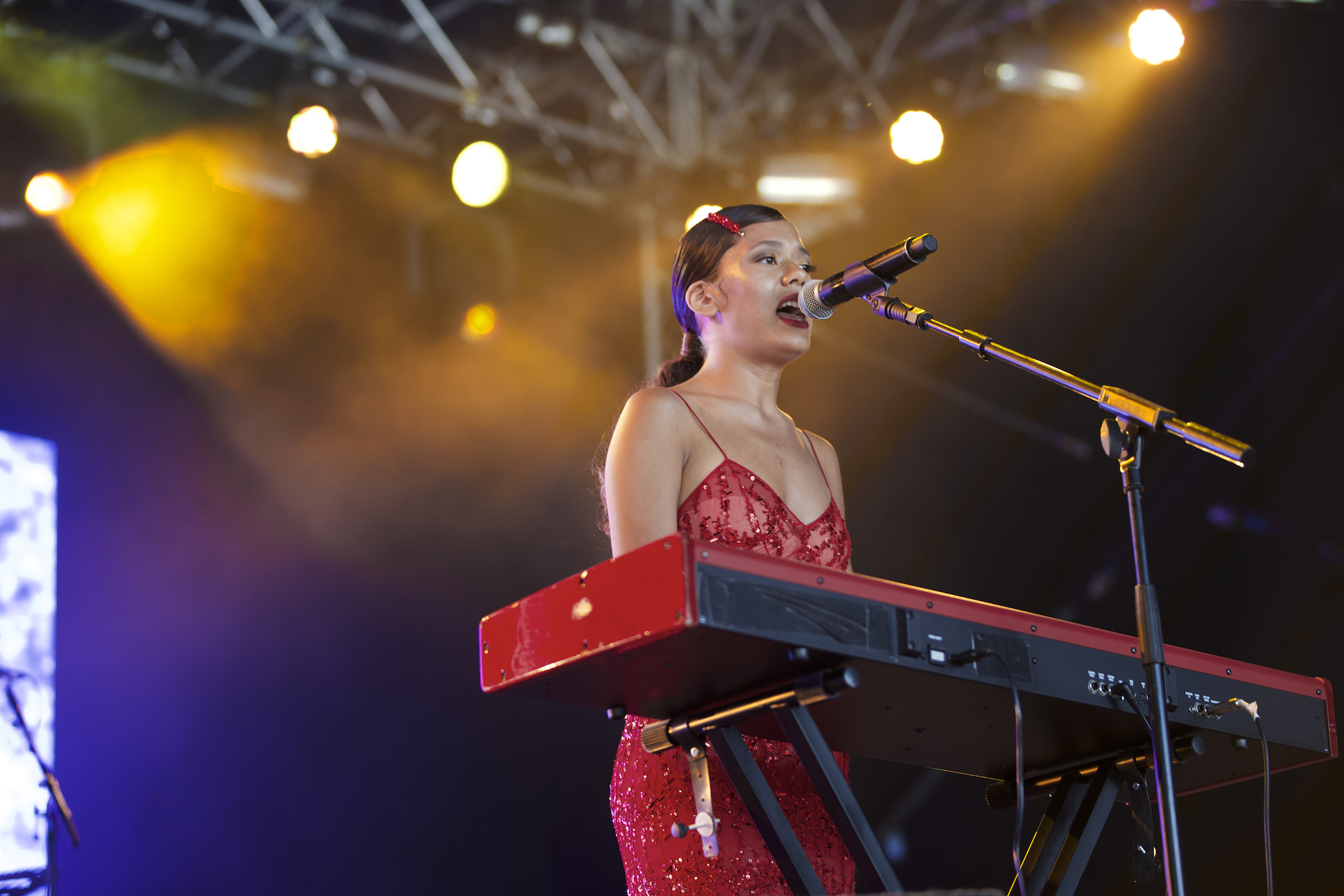 Tara Lily on the Noisey Stage at Lovebox festival 2019