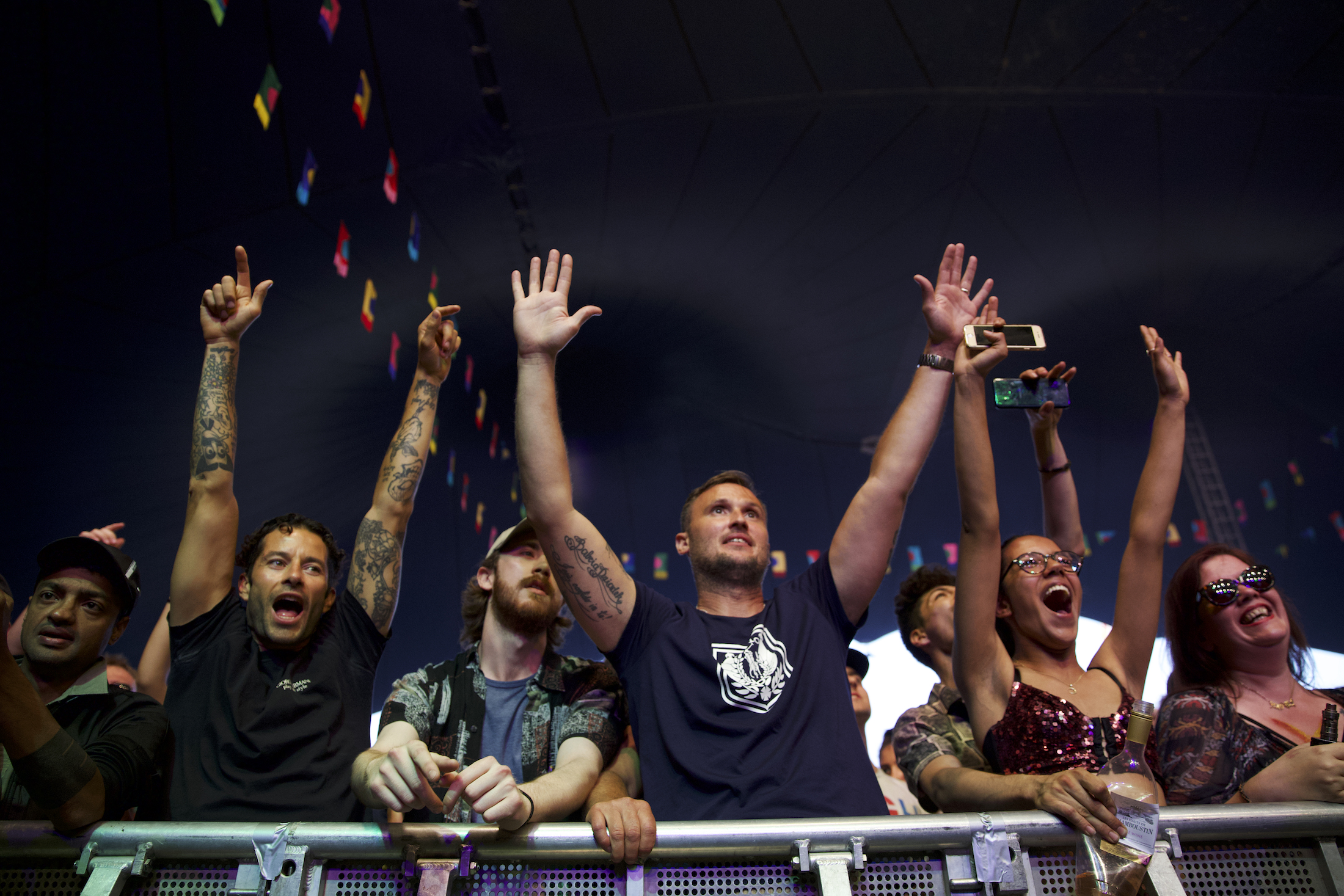 Crowd at Noisey Stage at Lovebox festival 2019