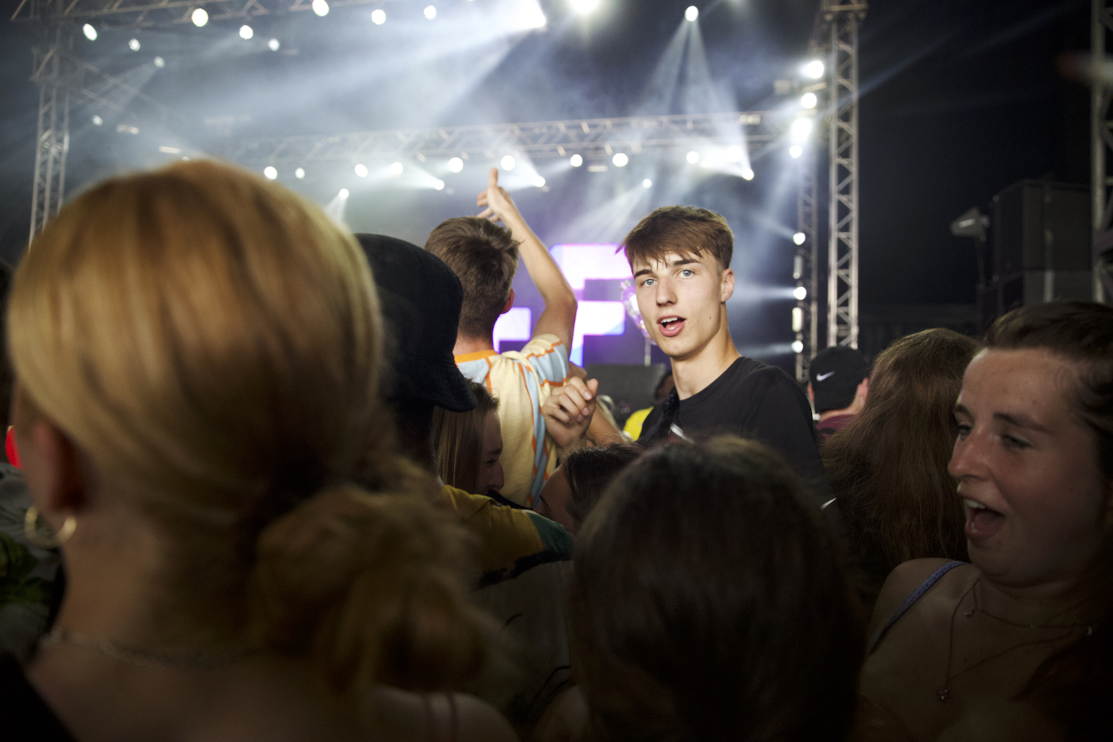 Crowd at Noisey Stage at Lovebox festival 2019