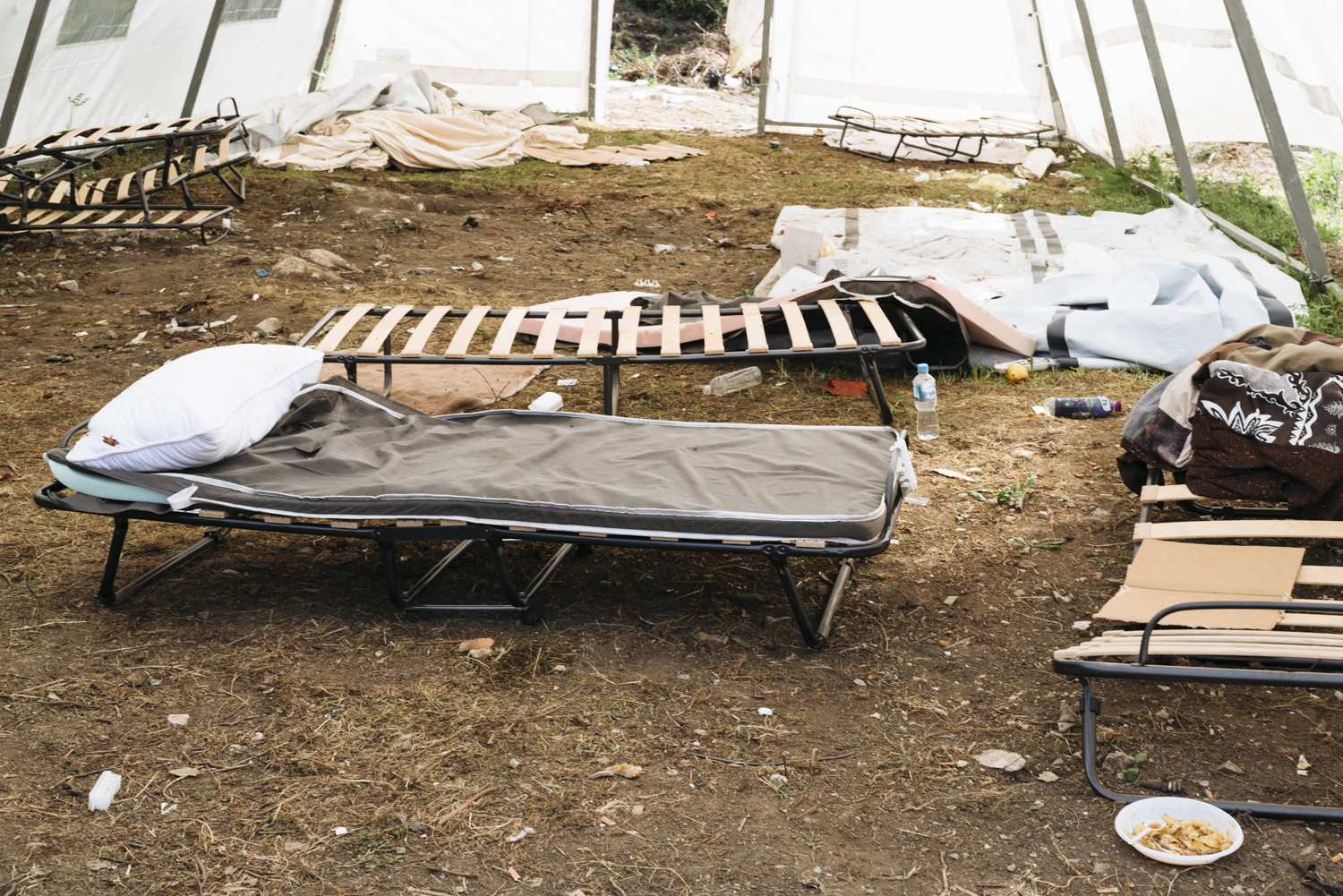 Die Bedingungen im Camp sind katastrophal