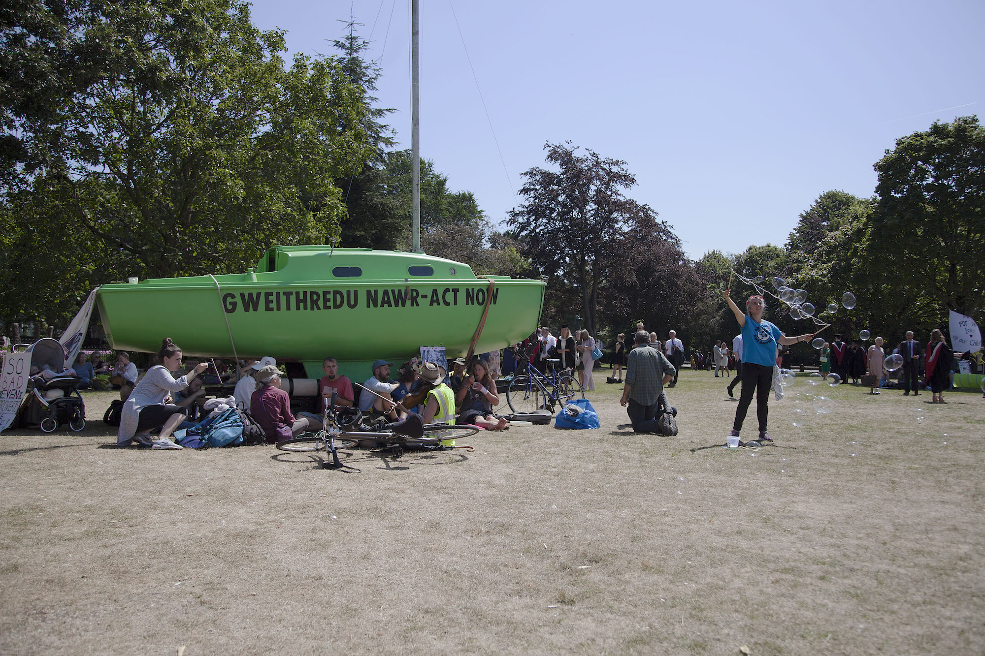 extinction rebellion protest cardiff july