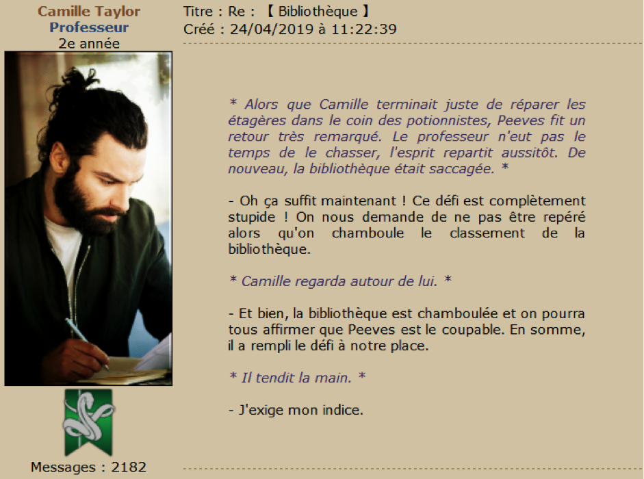 Un forum de role ply