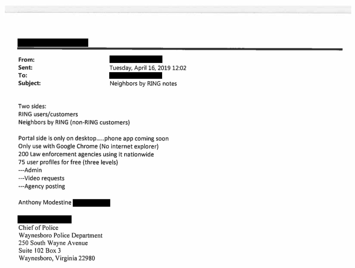 Email obtained by Motherboard. Phone number and name redacted by Motherboard.