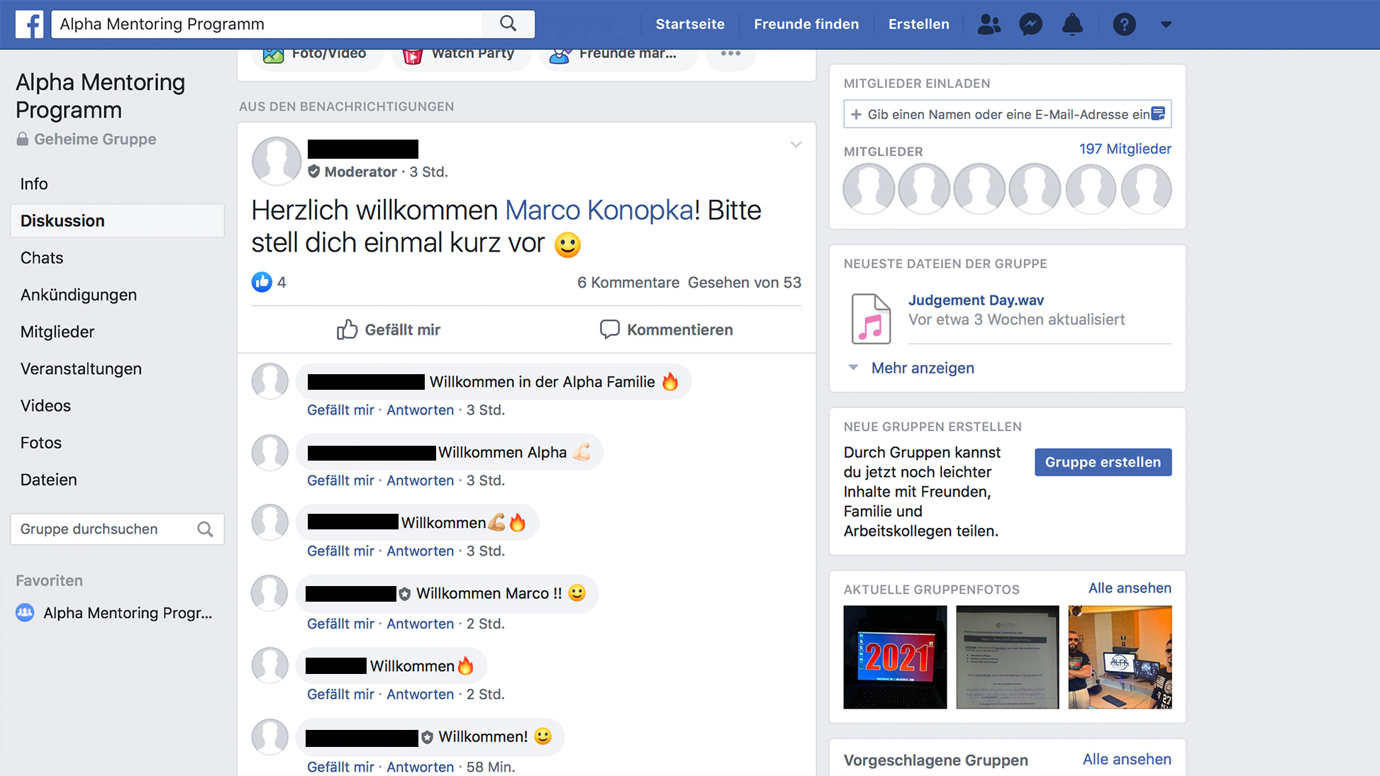 Willkommen im Mentoring