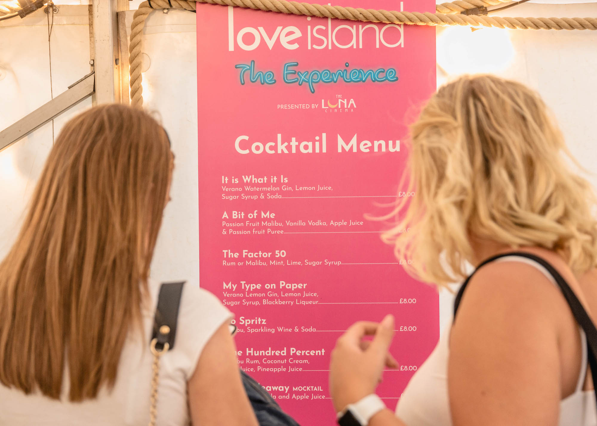 love island cocktails
