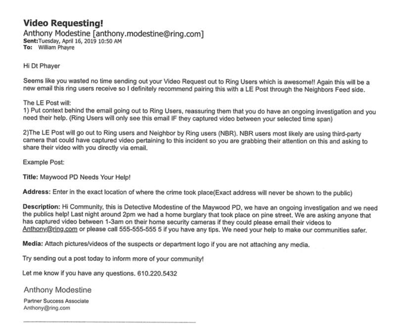 Emails from the Maywood, NJ police department obtained by Motherboard.