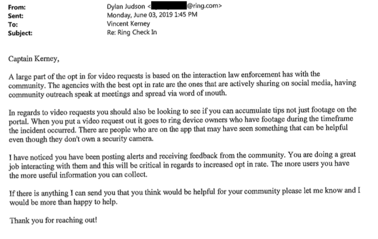 Emails from the Bloomfield, NJ police department obtained by Motherboard. Email addresses redacted by Motherboard.