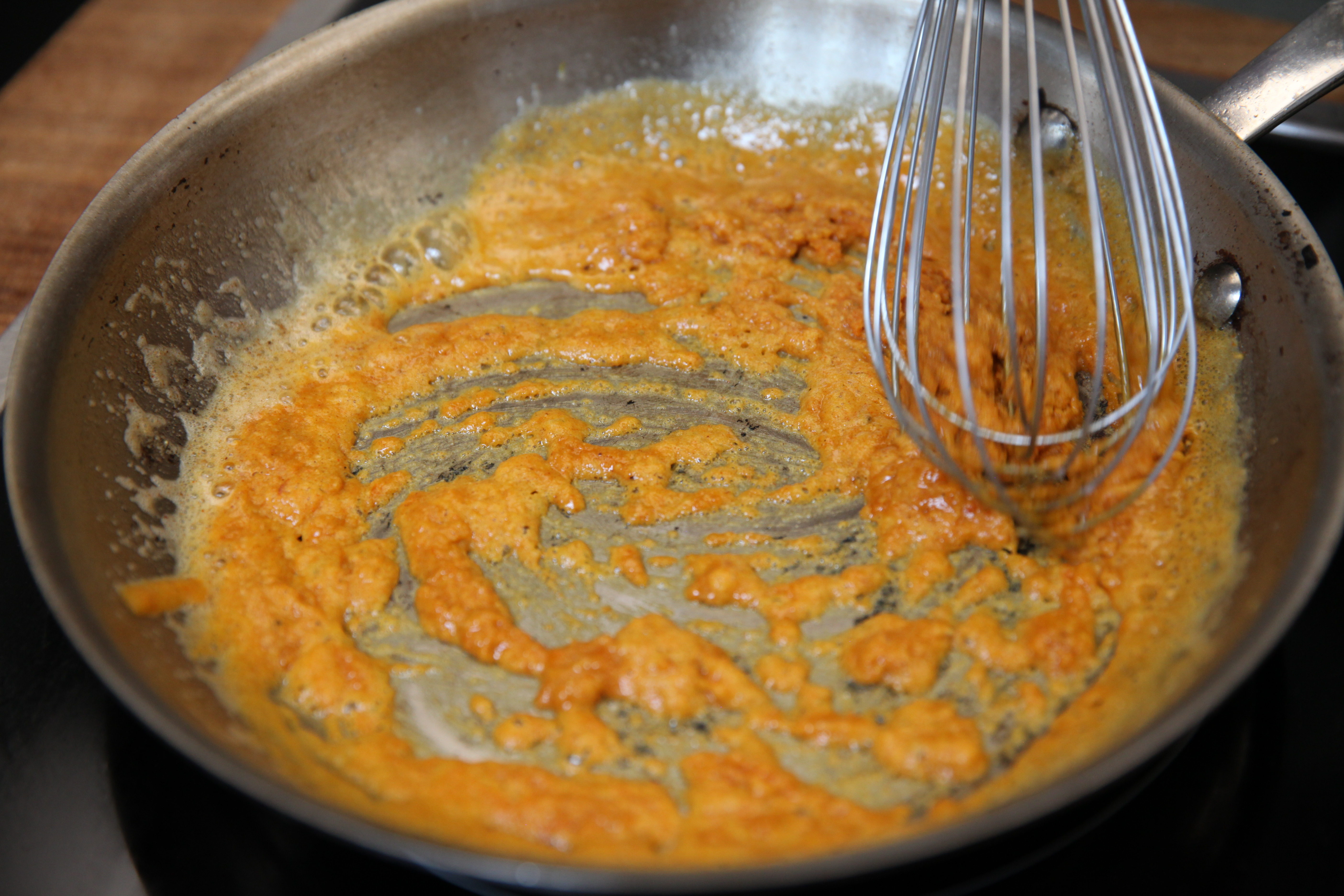 a golden brown roux used for kia damon's smothered chicken recipe