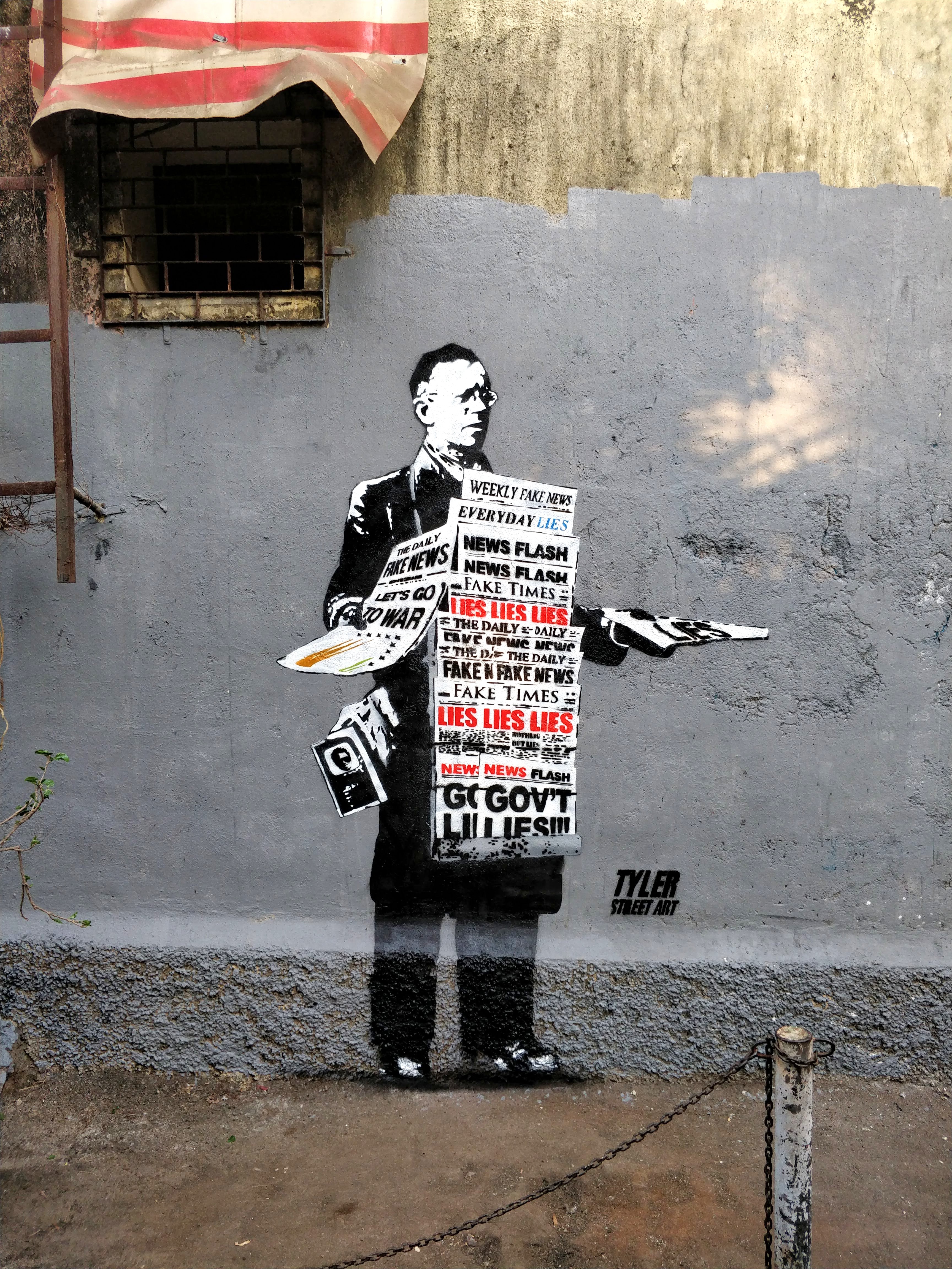 street artist mumbai political