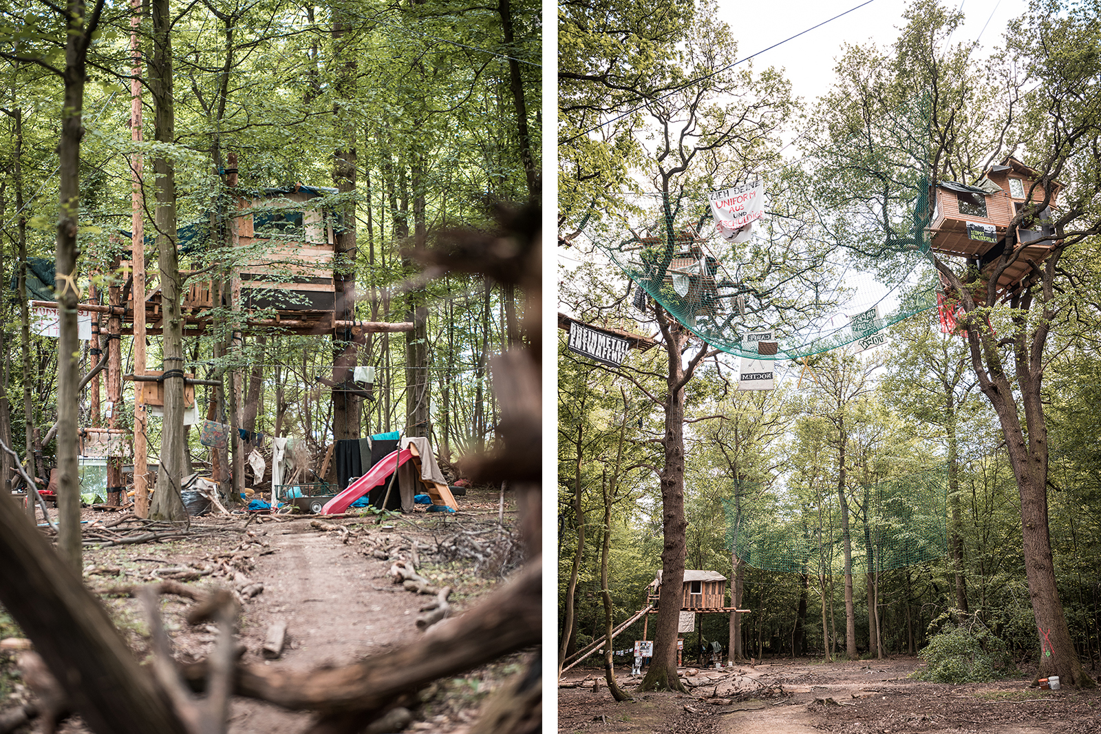 Hambacher Forst Baumhäuser 3