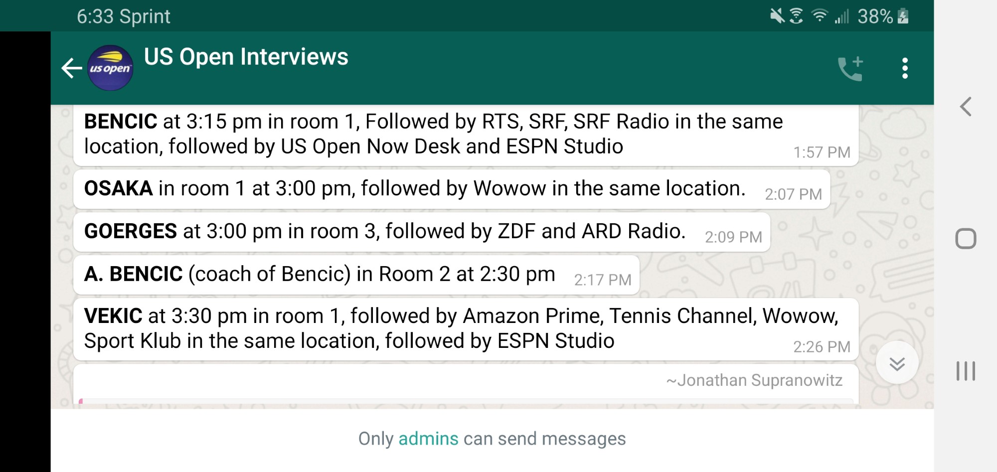 usopen-whatsapp