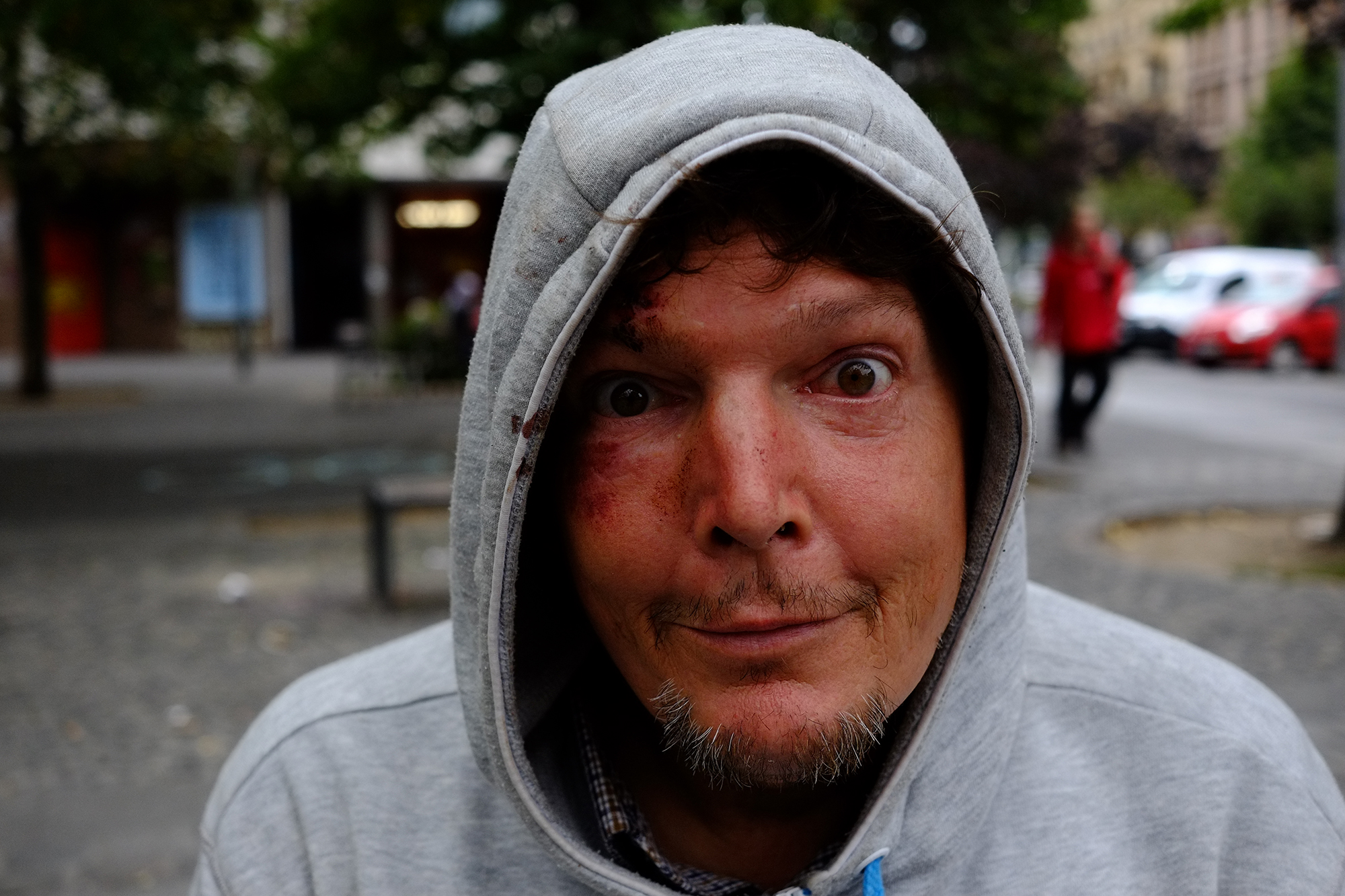 Heinrich hat keinen festen Wohnsitz seit er 16 ist