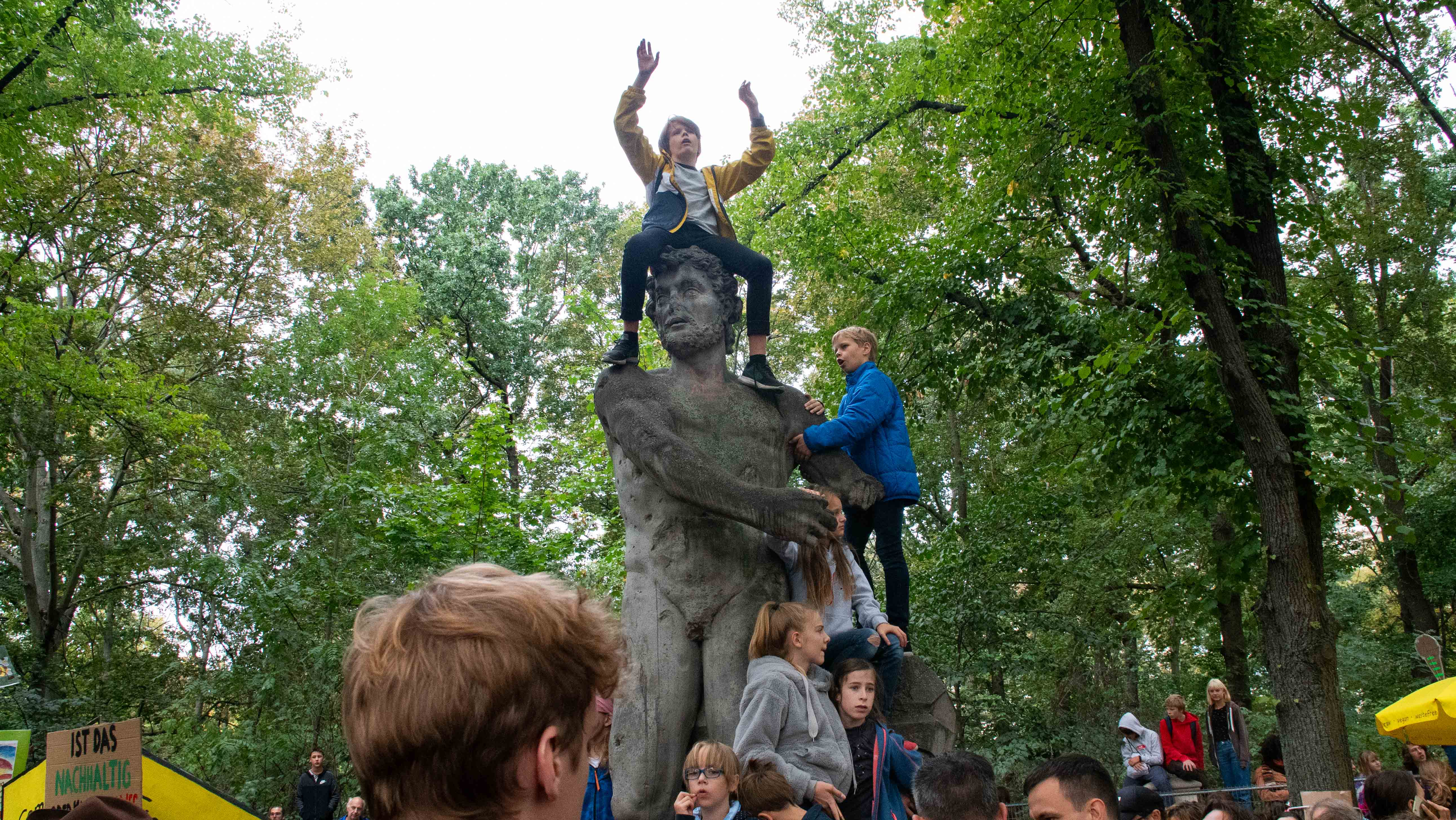 Kinder beim Klimastreik