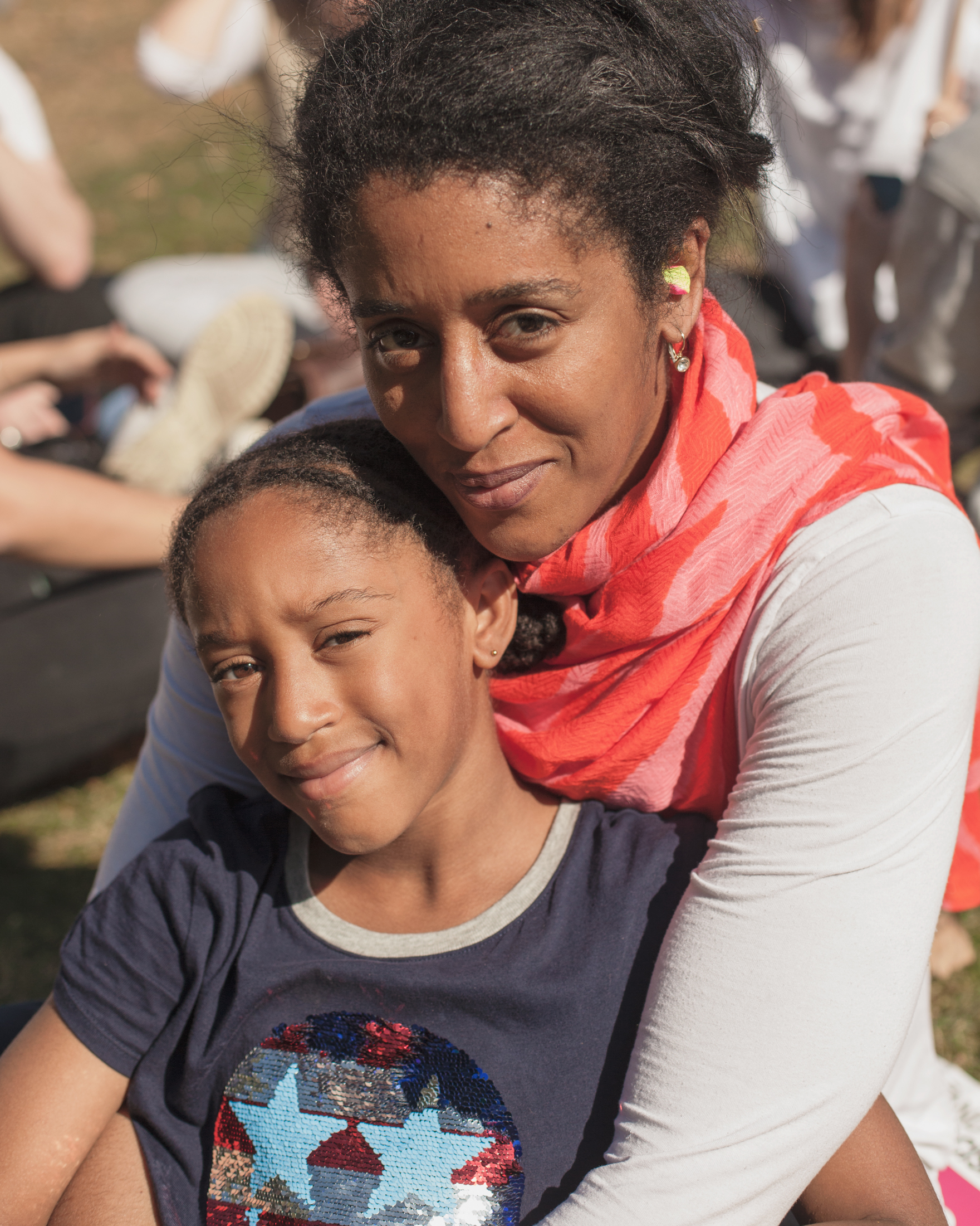 family at climate strike protest