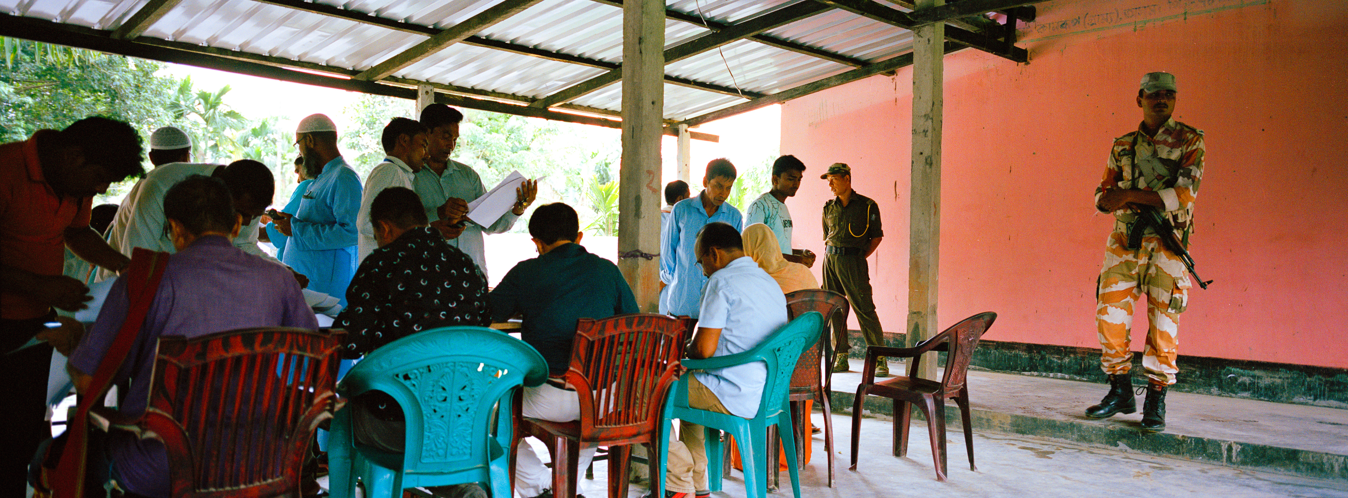 On August 31st, 2019, residents of Assam visit their local Foreigners Tribunal to check if they have been included in the updated draft of the National Register of Citizens.