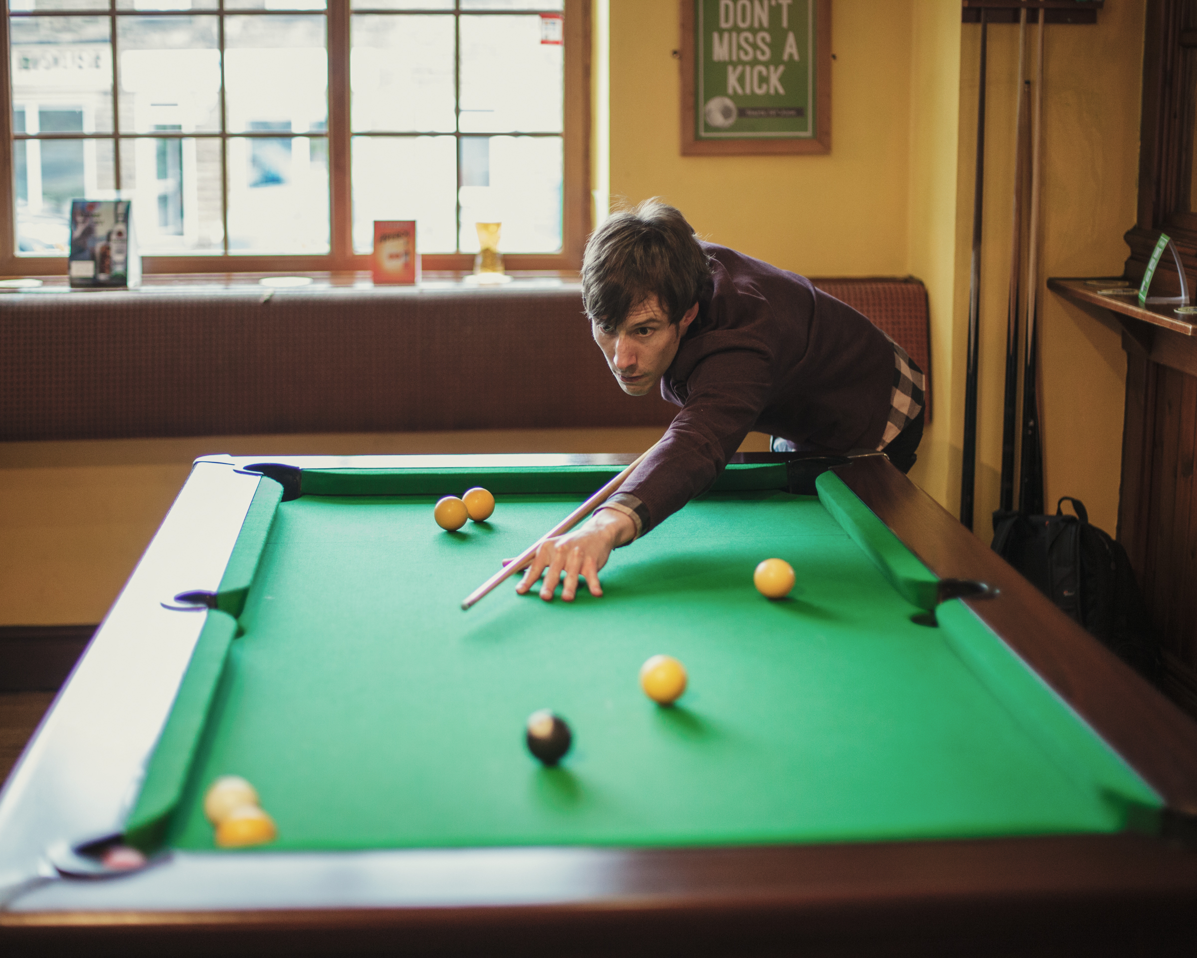 white hart pool table