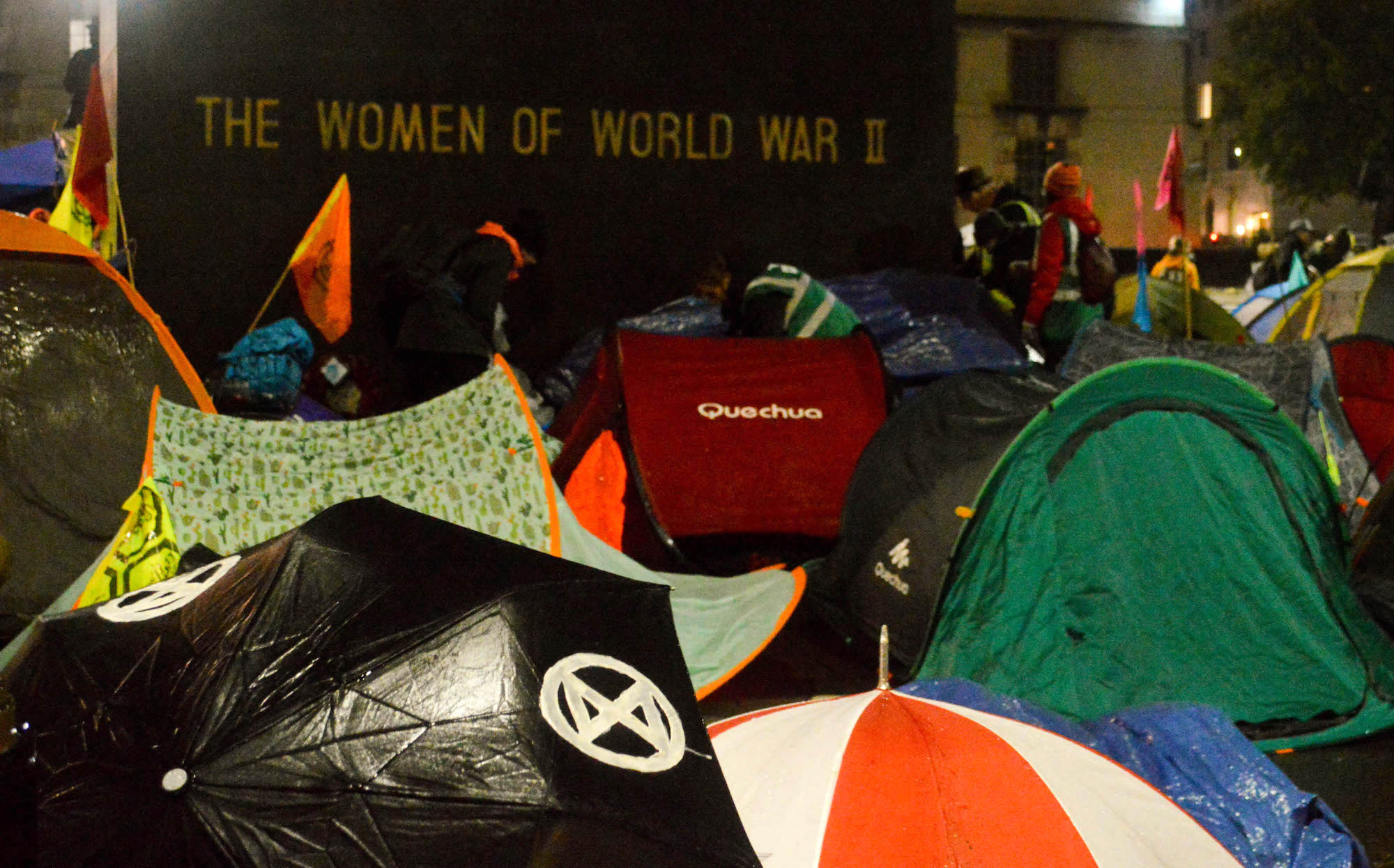 extinction rebellion tents