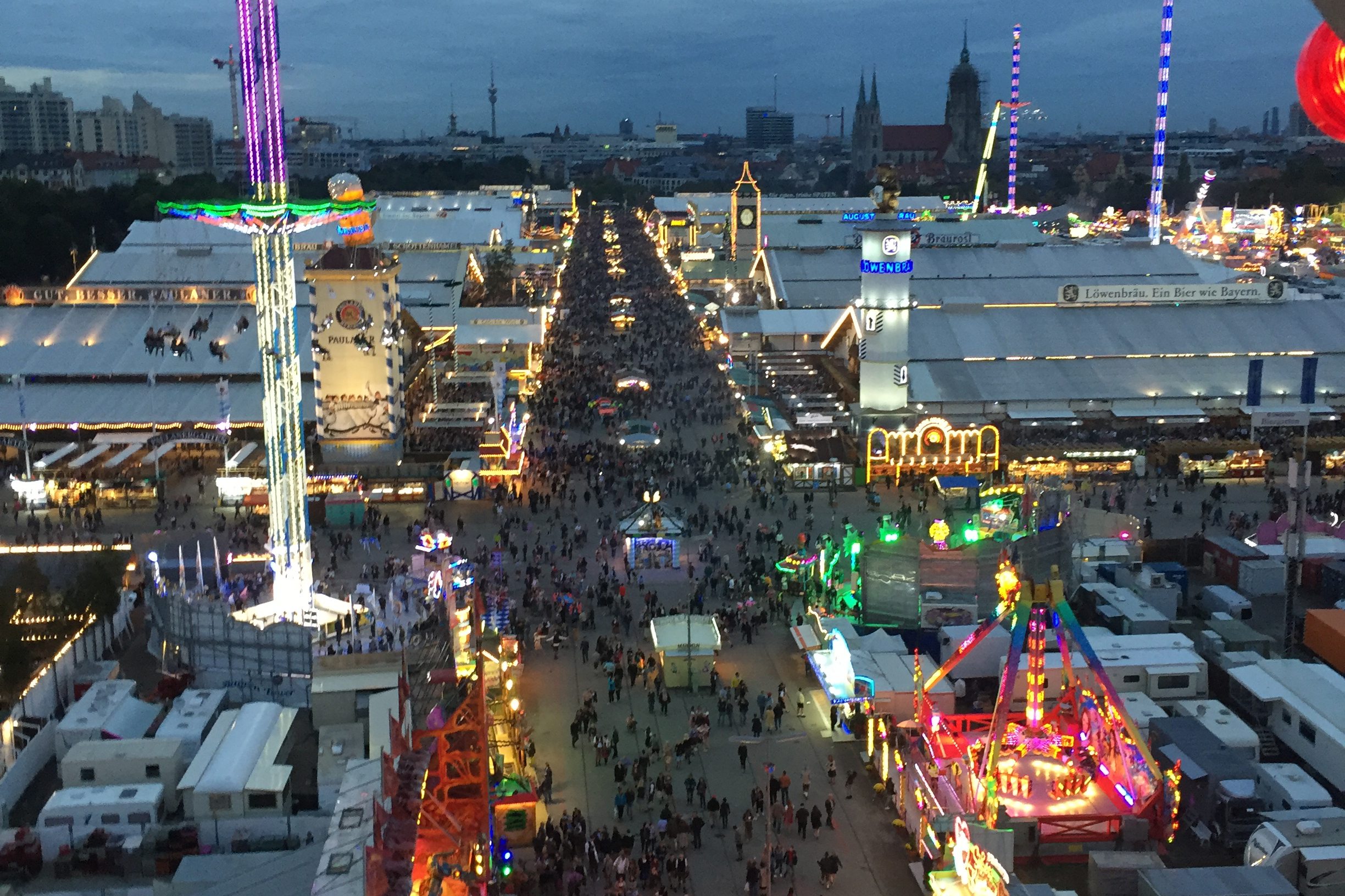 Das Oktoberfest von ganz oben
