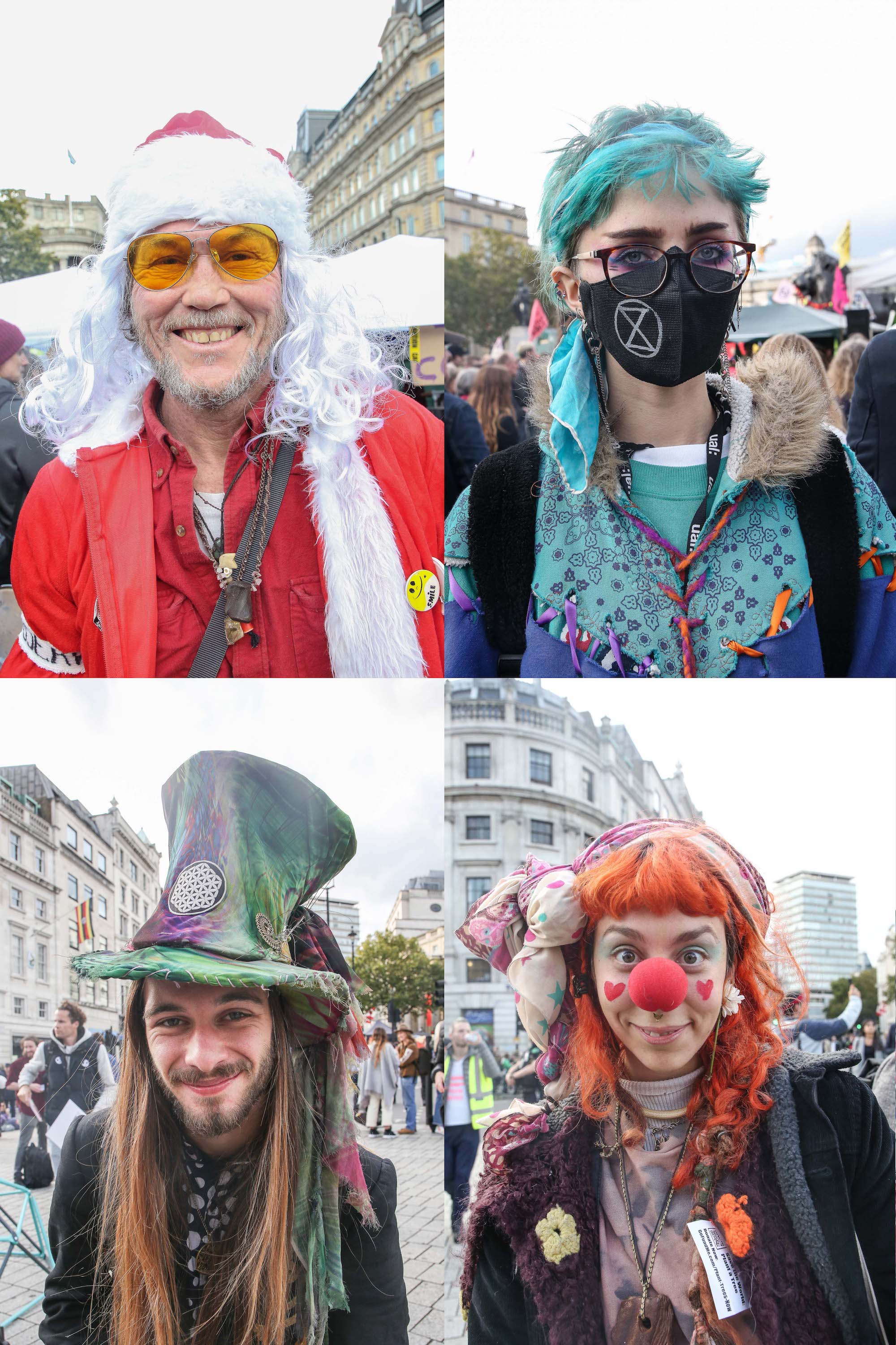 extinction rebellion protesters fancy dress