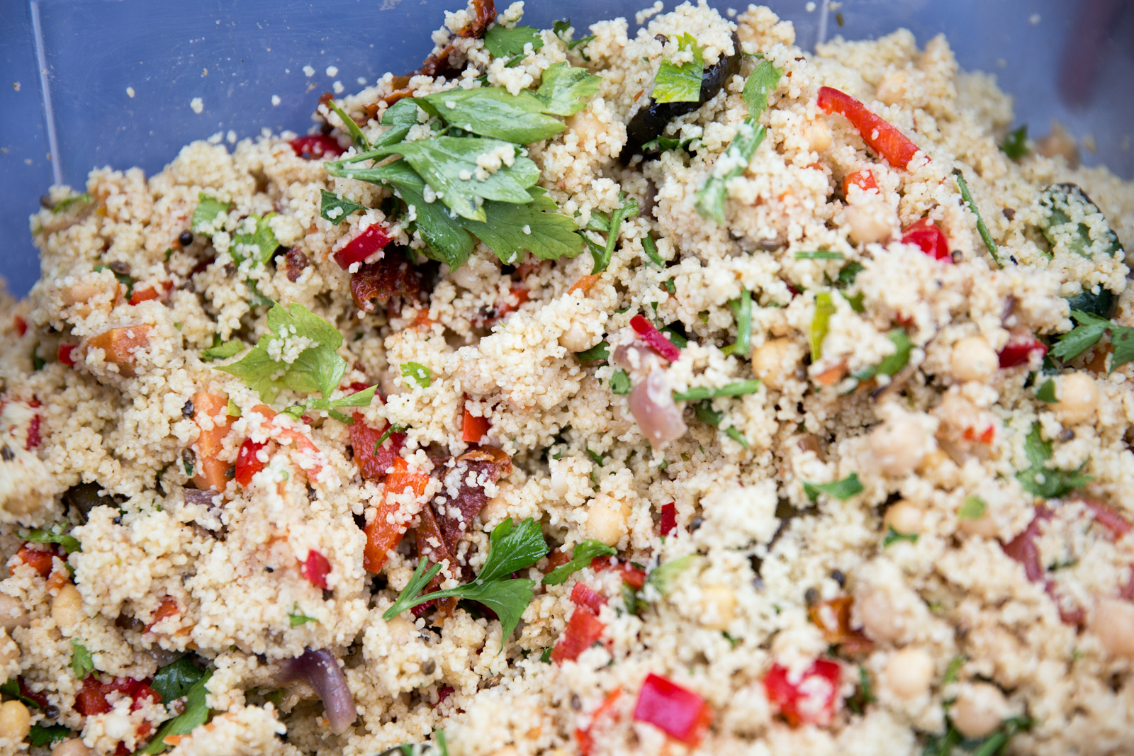 Couscous served at Extinction Rebellion kitchen in London protest