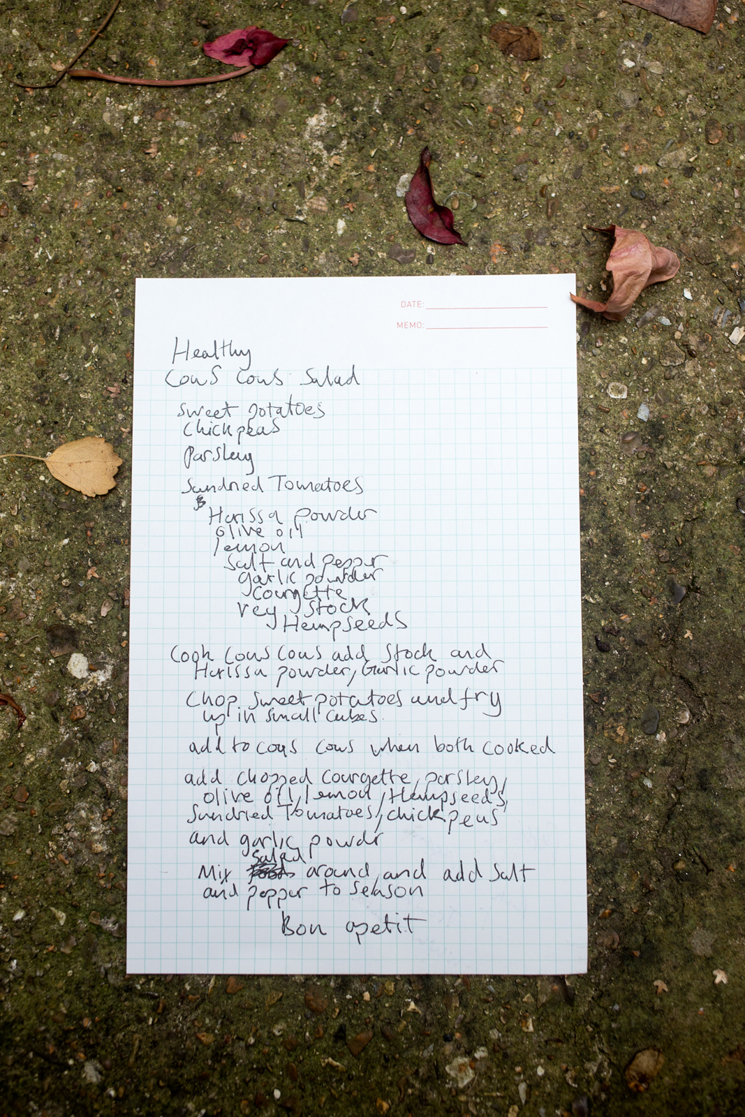 Extinction Rebellion recipe for couscous
